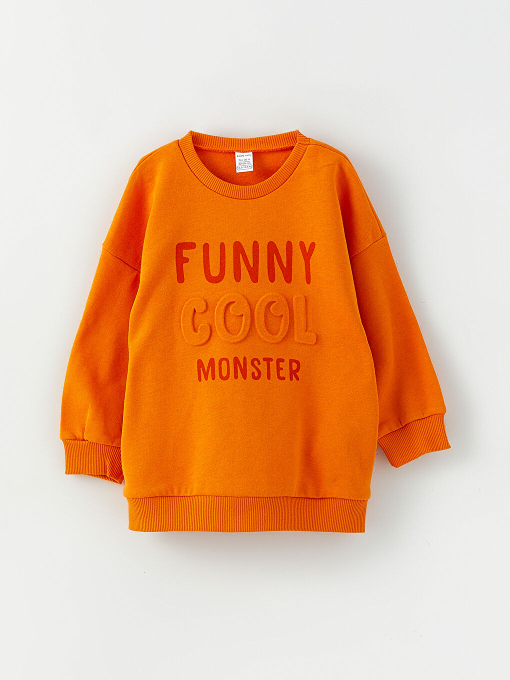 سويت شيرت ياقة دائرية كم طويل مطبوع أولاد رضع - مجموعة من 2-1