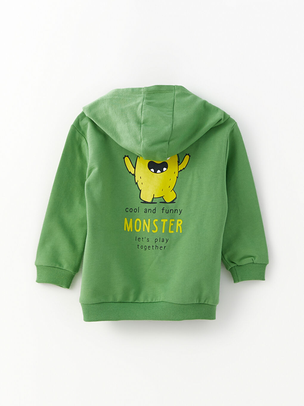 Ekru Baskılı Uzun Kollu  Erkek Bebek Sweatshirt 2'li-2