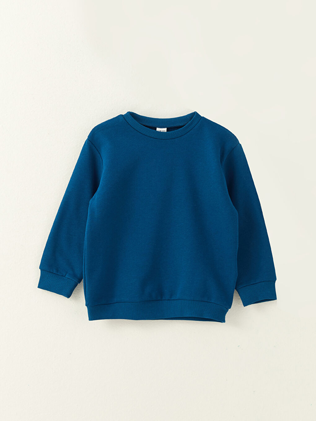 LCW baby Ekru Bisiklet Yaka Uzun Kollu Erkek Bebek Sweatshirt 2'li - 1