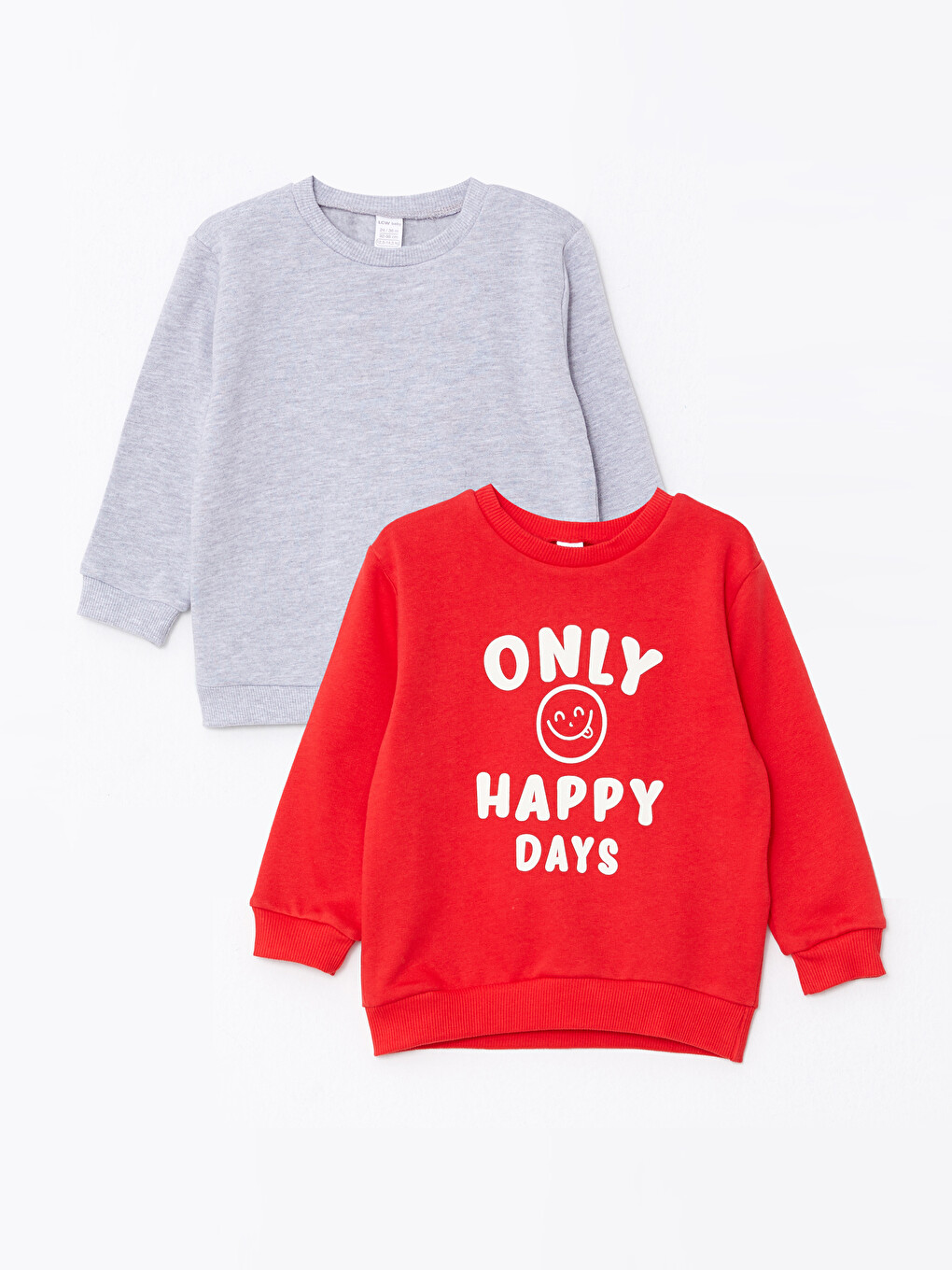 babyページ LCW baby Crew Neck Long Sleeve Baby Boy Sweatshirt 2-Pack