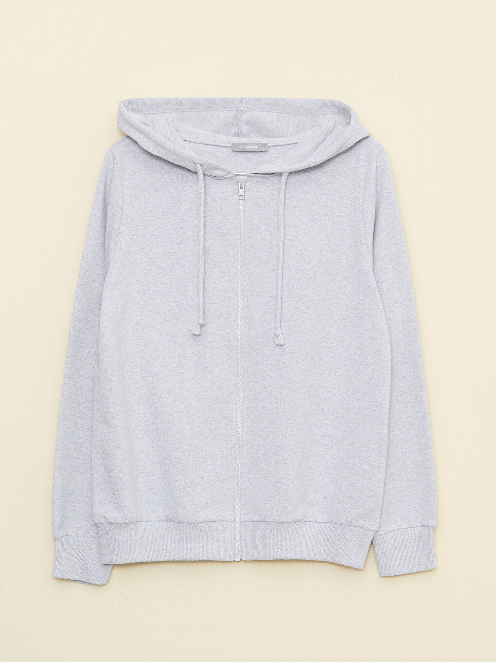 LCW ECO Hooded Plain Long Sleeve Women's Sports Cardigan -W2BF71Z8-LAK