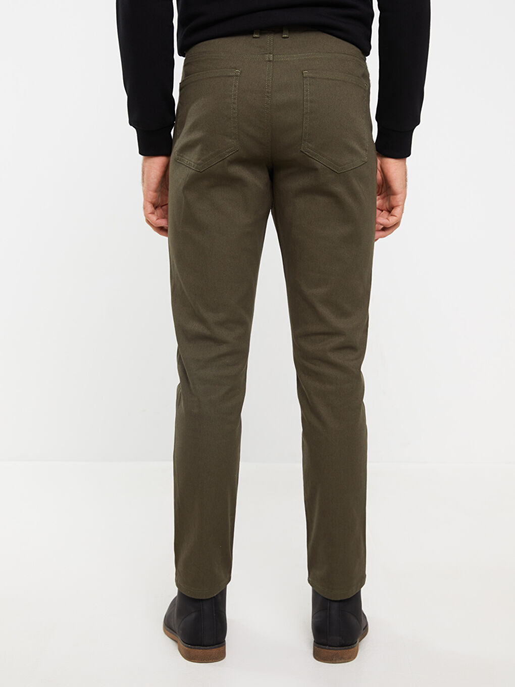 LCW Vision Haki Slim Fit Gabardin Erkek Pantolon - 4