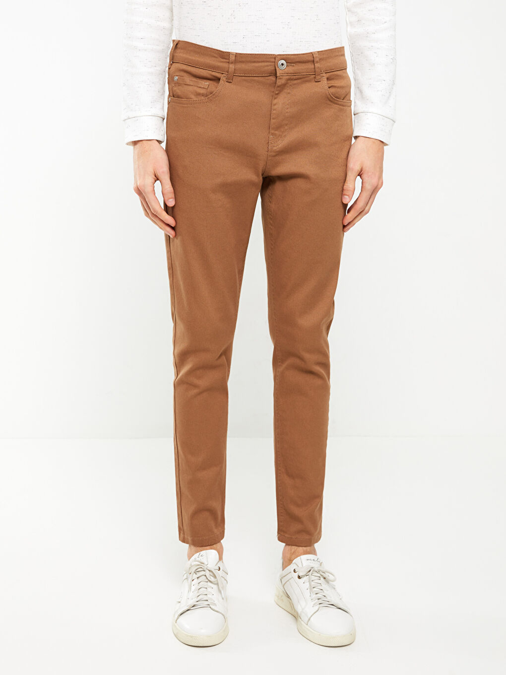 LCW Vision Açık Vizon Slim Fit Gabardin Erkek Pantolon - 3