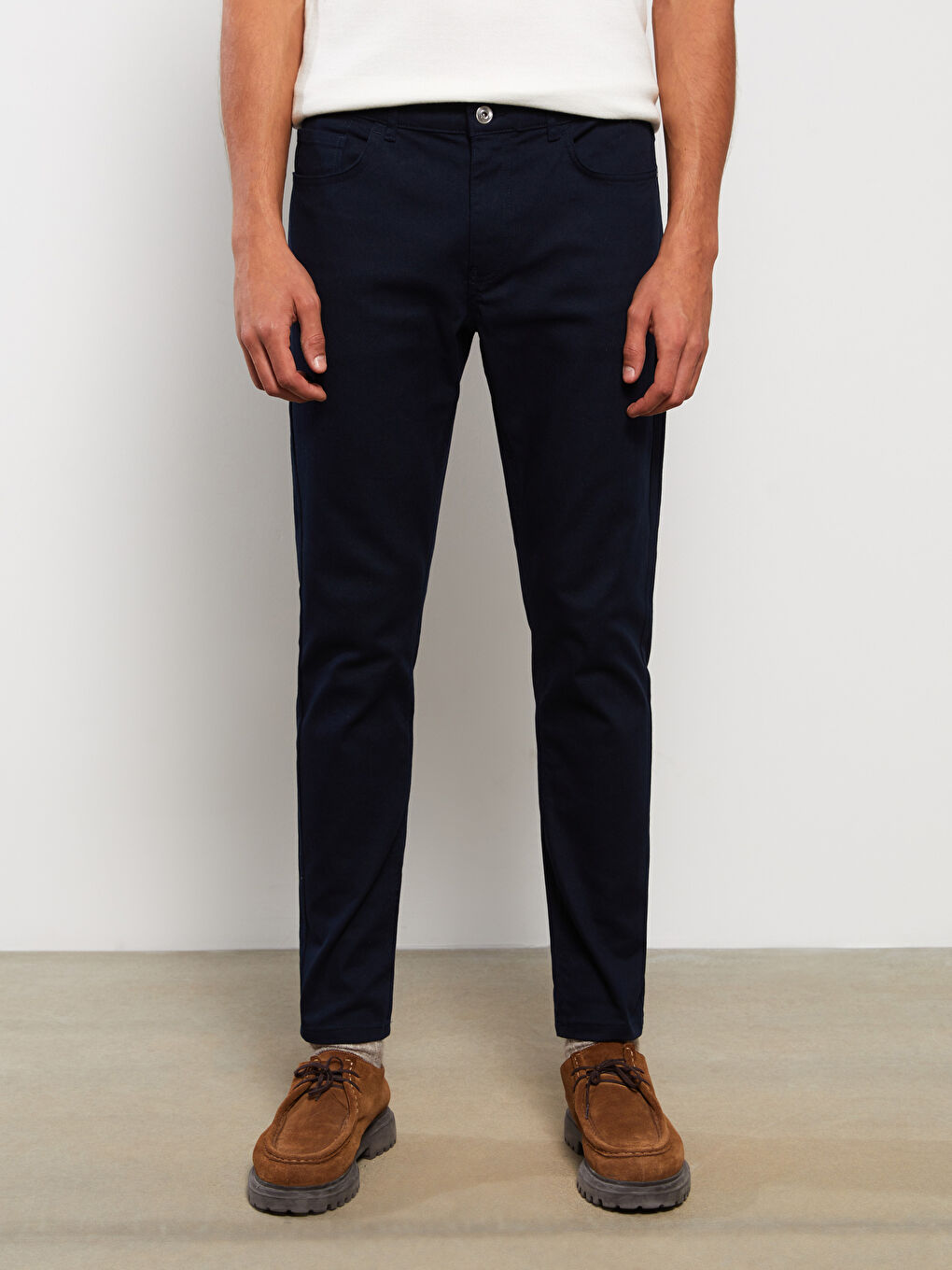 LCW Vision Lacivert Slim Fit Gabardin Erkek Pantolon - 3