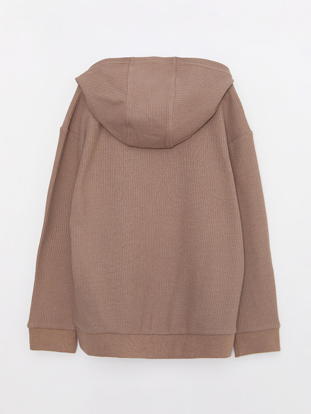 Hooded Embroidery Detailed Long Sleeve Boy Sweatshirt-1