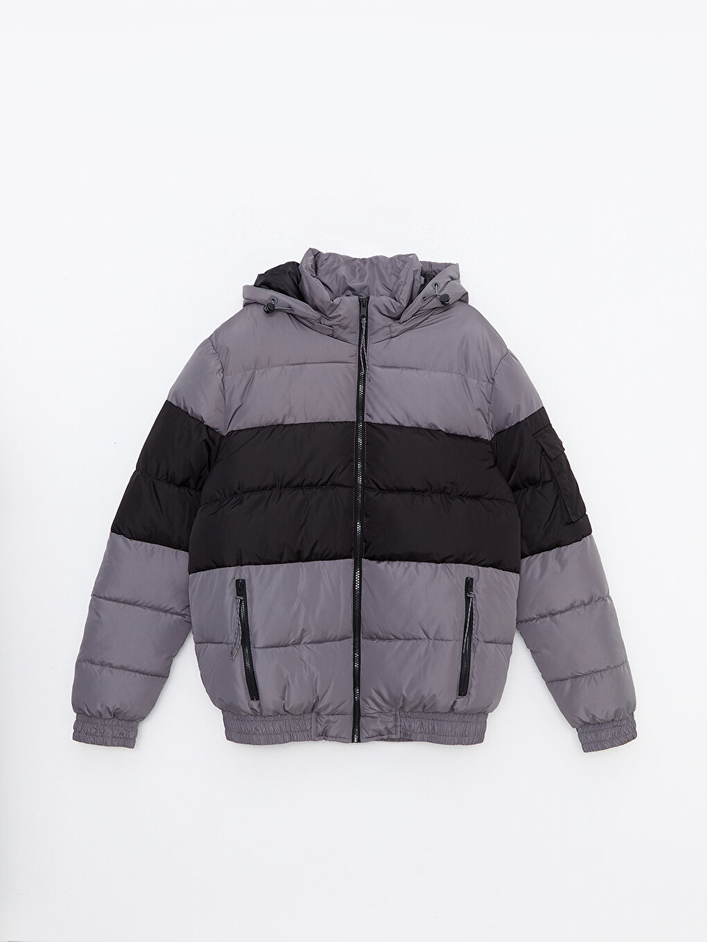 LCW Casual Regular Fit Steppmantel für Herren mit Kapuze -W2BG03Z8-EPE