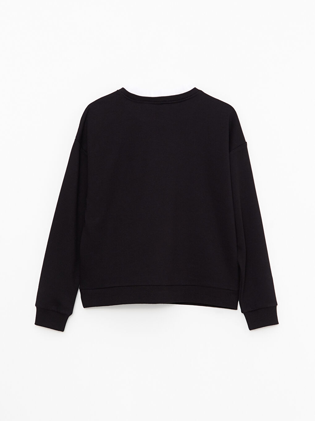Ruffle Turtle Neck Regular Long Sleeve Women's Sweatshirt -W2BG15Z8-CVL