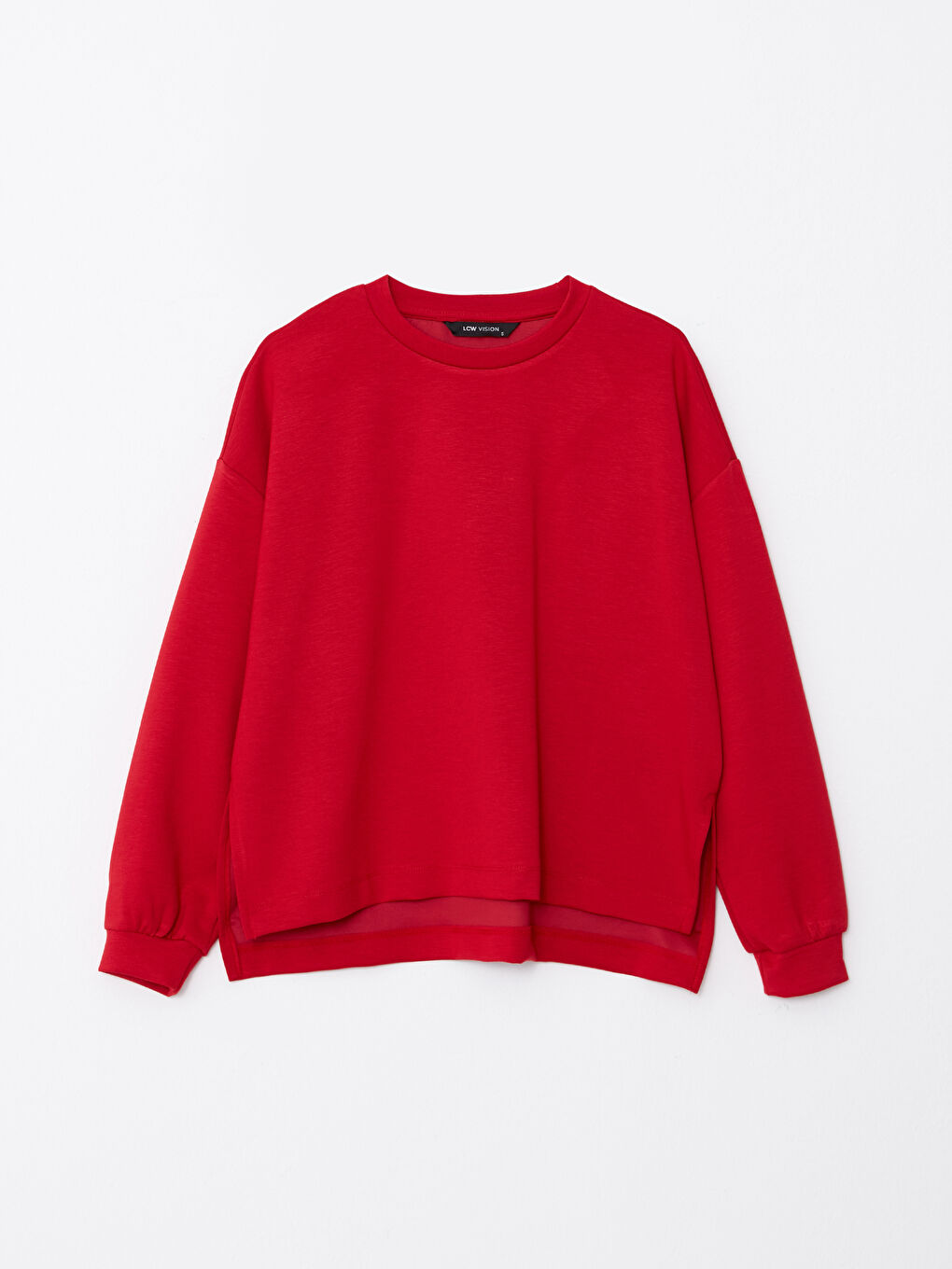LC Waikiki Crew Neck Plain Long Sleeve Women's Sweatshirt -W2BG27Z8-HKD