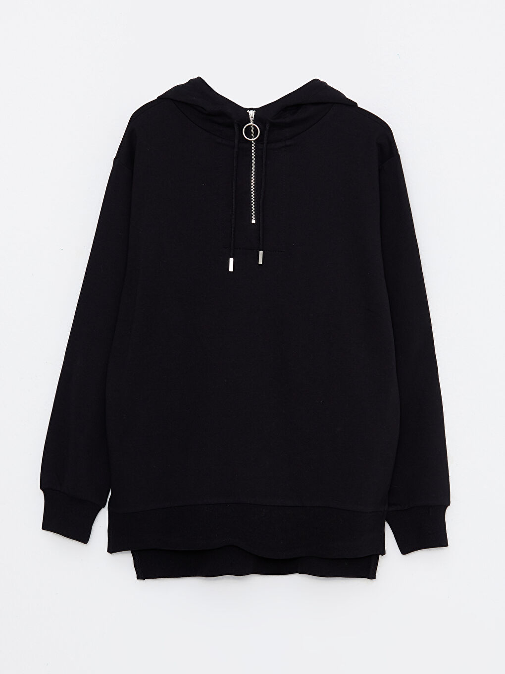 LCWAIKIKI Basic Hooded Plain Long Sleeve Women's Sweatshirt -W2BG36Z8-CVL