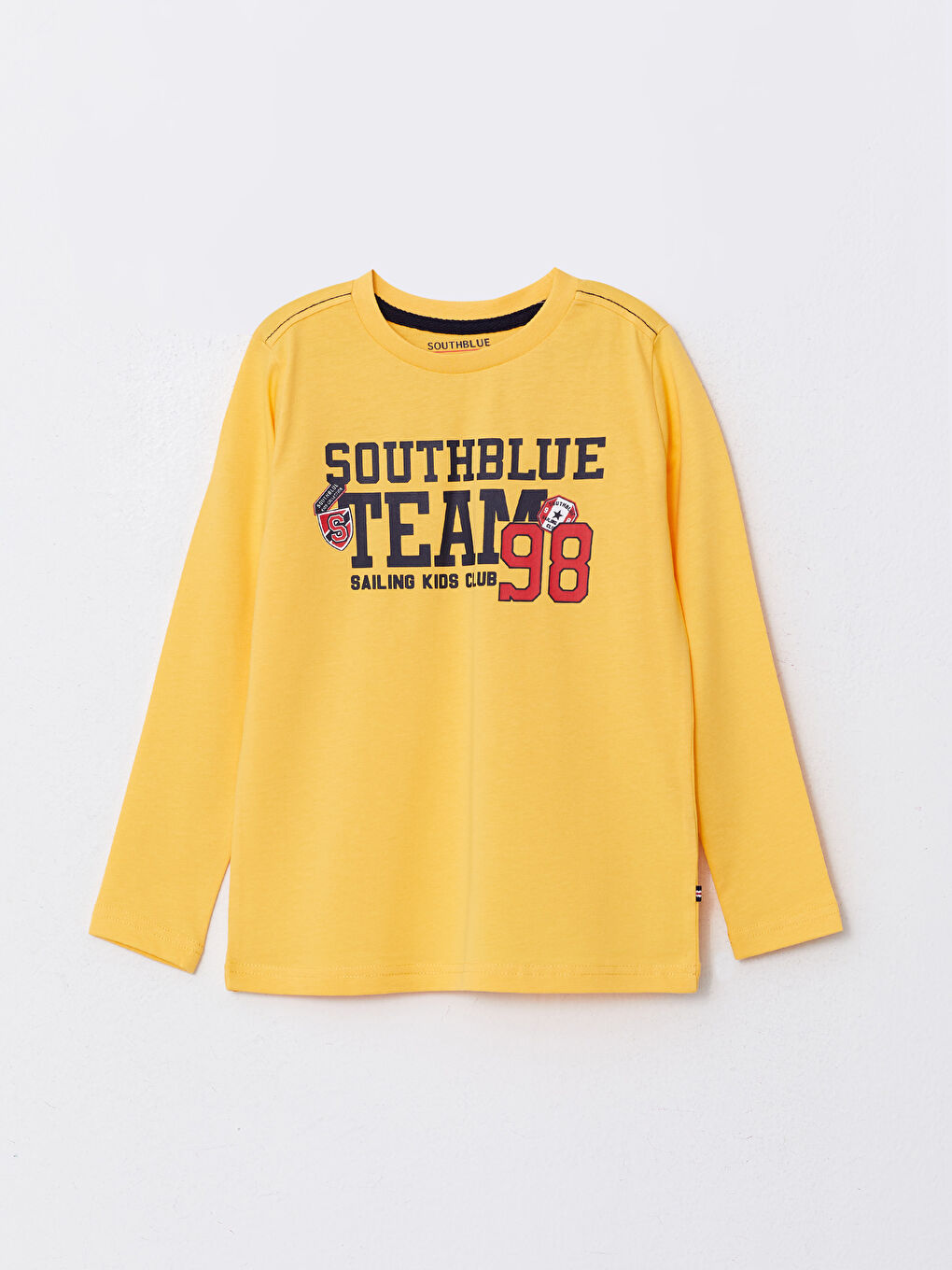 SOUTHBLUE Crew Neck Printed Long Sleeve Cotton Boy T-shirt -W2BG38Z4-T94