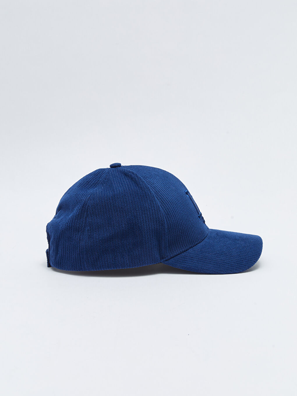 Lacivert Nakışlı Erkek Kadife Kep Şapka-4