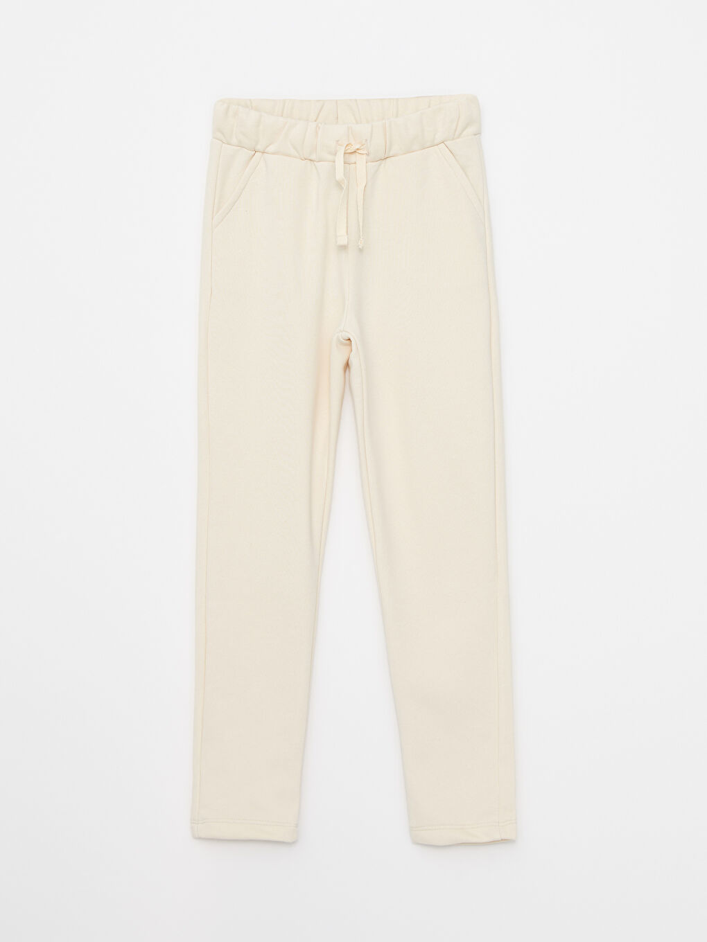 بنطلون رياضي بسيط بخصر مرن للبنات