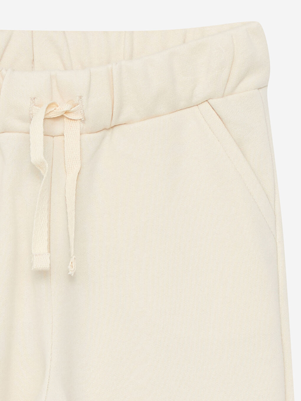 بنطلون رياضي بسيط بخصر مرن للبنات-2