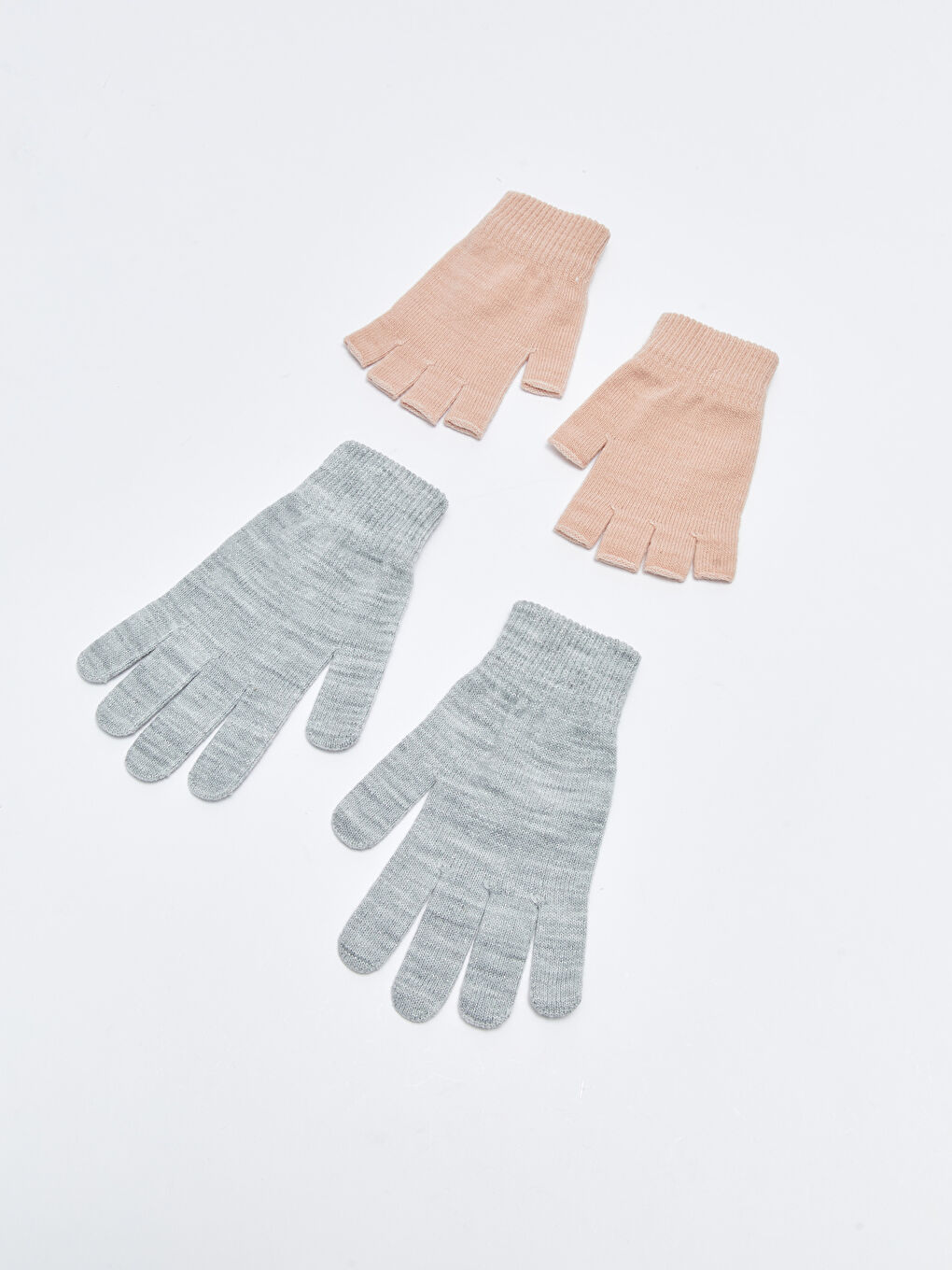 قفازات سادة للسيدات - عبوة 2-1