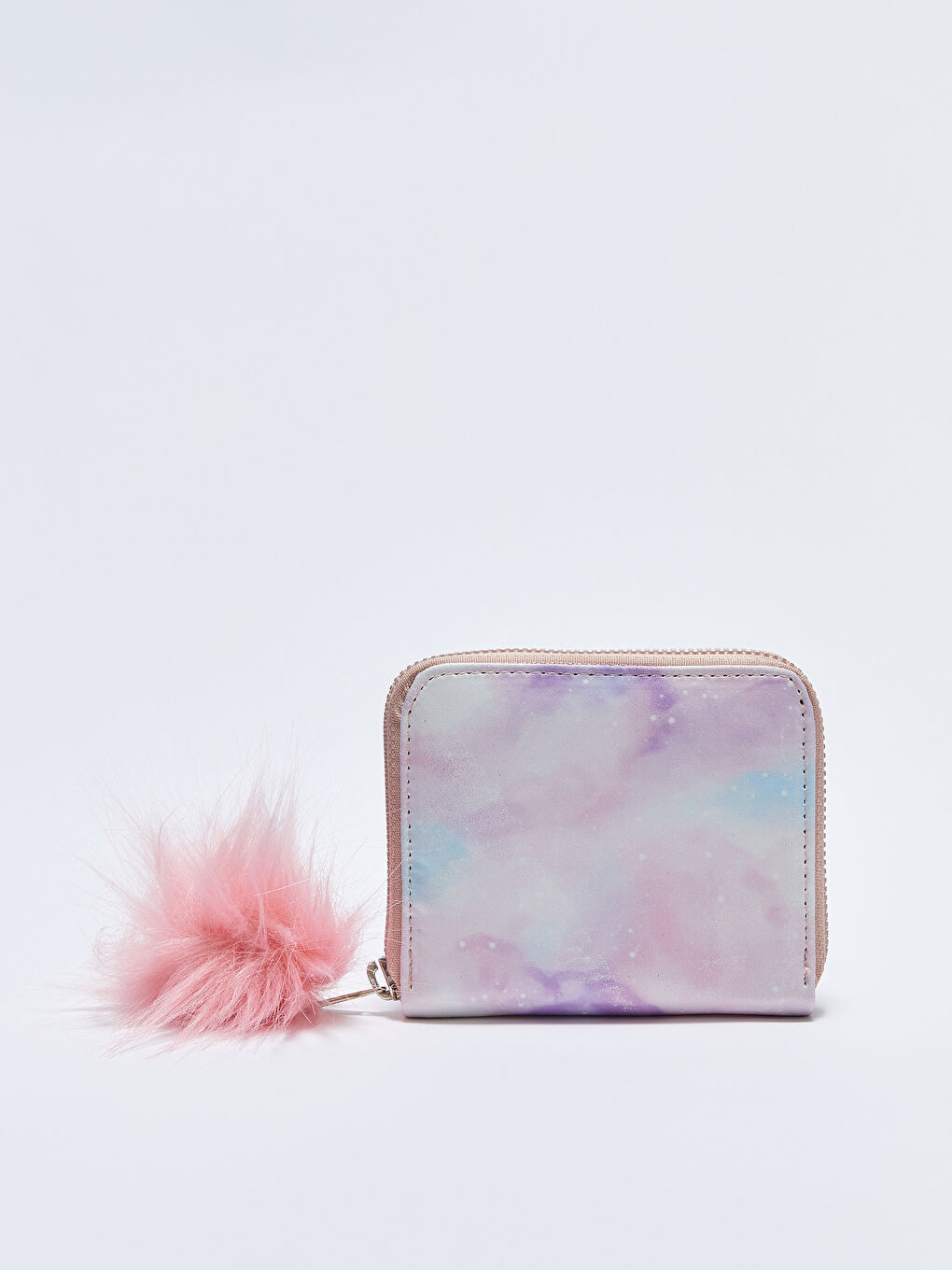 Karışık Deri Görünümlü Baskılı Kız Çocuk Cüzdan