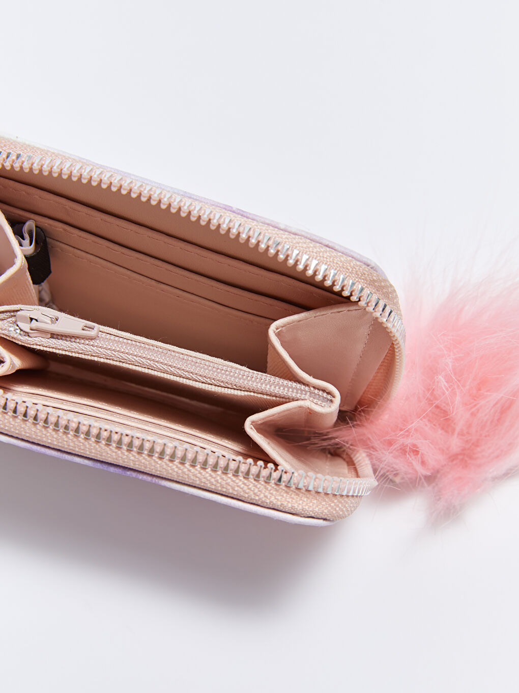 Karışık Deri Görünümlü Baskılı Kız Çocuk Cüzdan-2