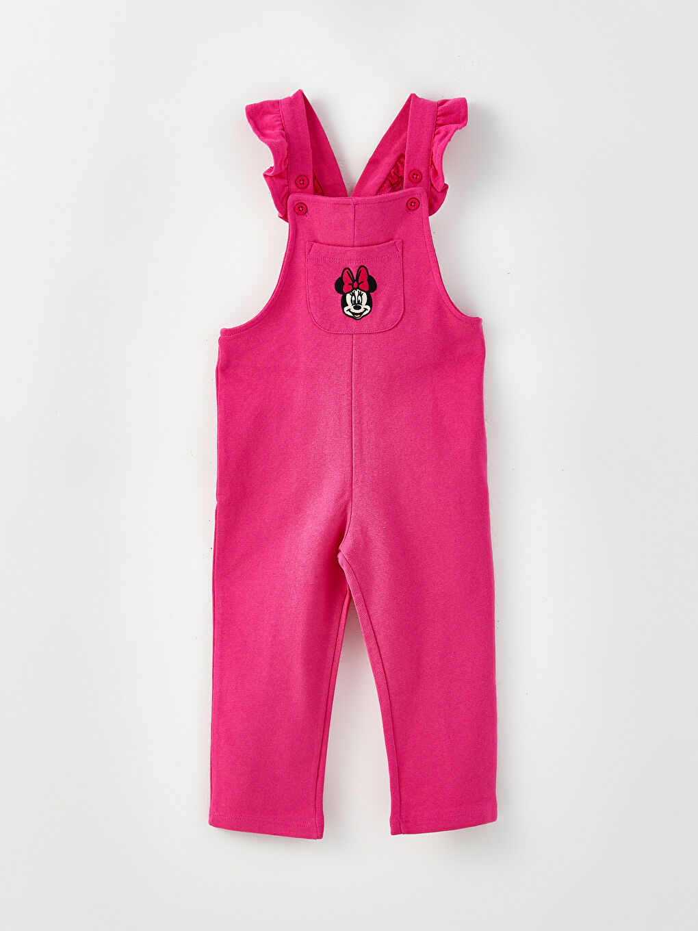 Dvodelni set majica okruglog izreza sa mini maus štampanim motivom dugih rukava i pantalone na tregere za bebe devojčice -W2BH59Z1-FES