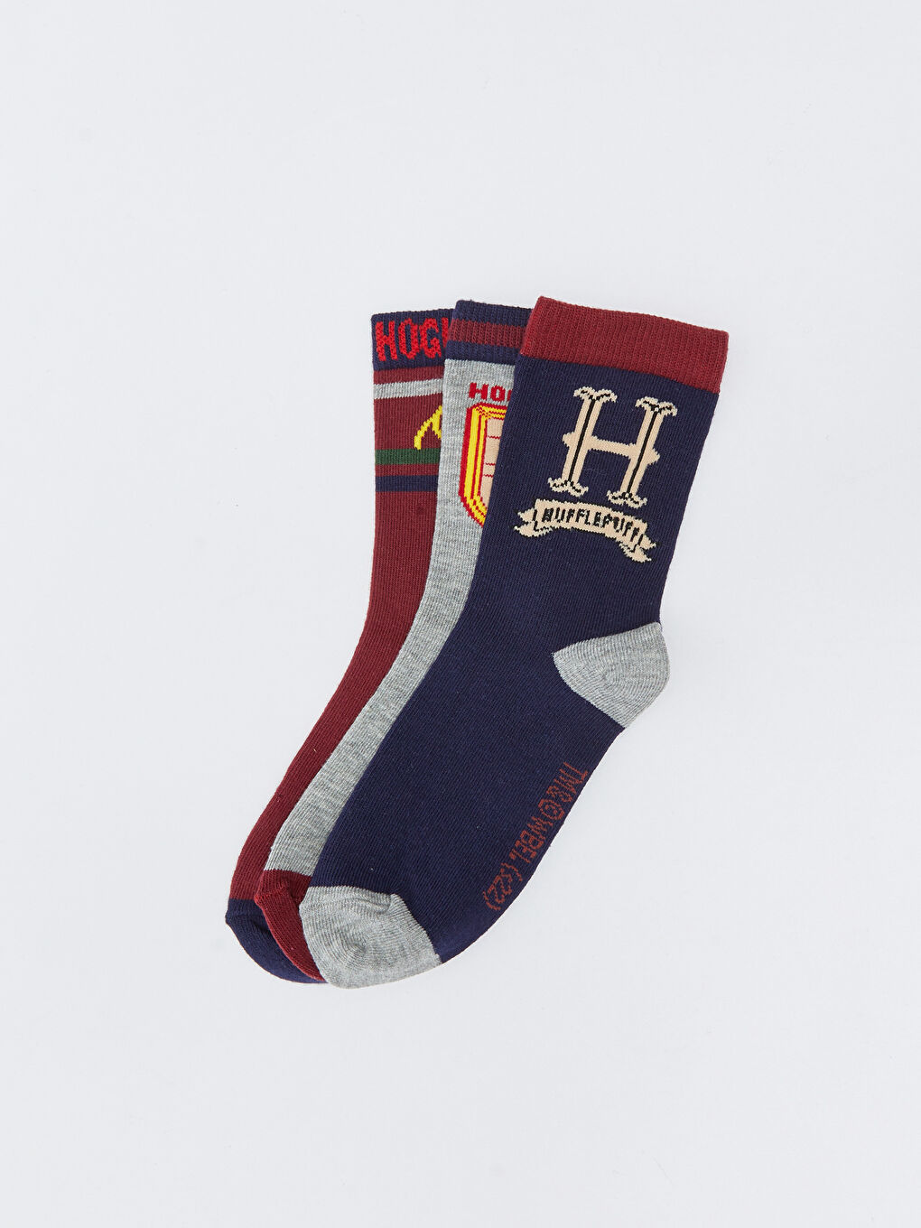 Karışık Harry Potter Desenli Erkek Çocuk Soket Çorap 3'lü-1