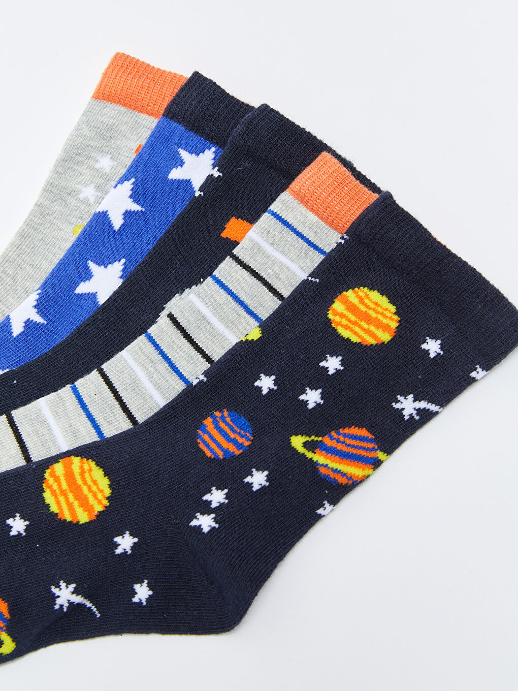 LCW Kids Gemusterte Knöchelsocken für Jungen, 5er-Pack -W2BH77Z4-K00