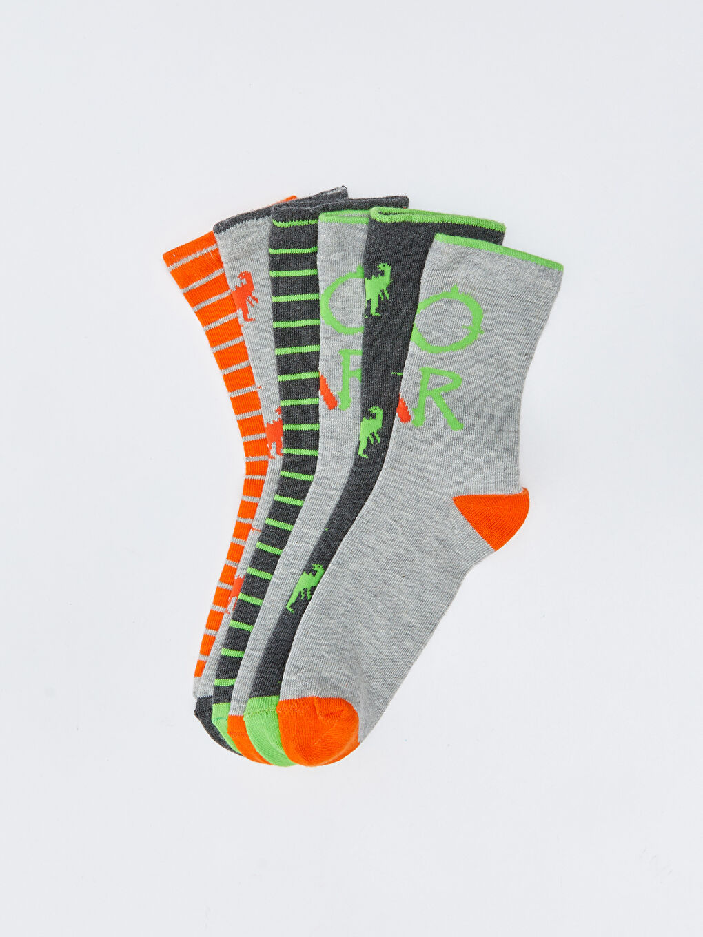 Patterned Boys' Ankle Socks 5 Pack