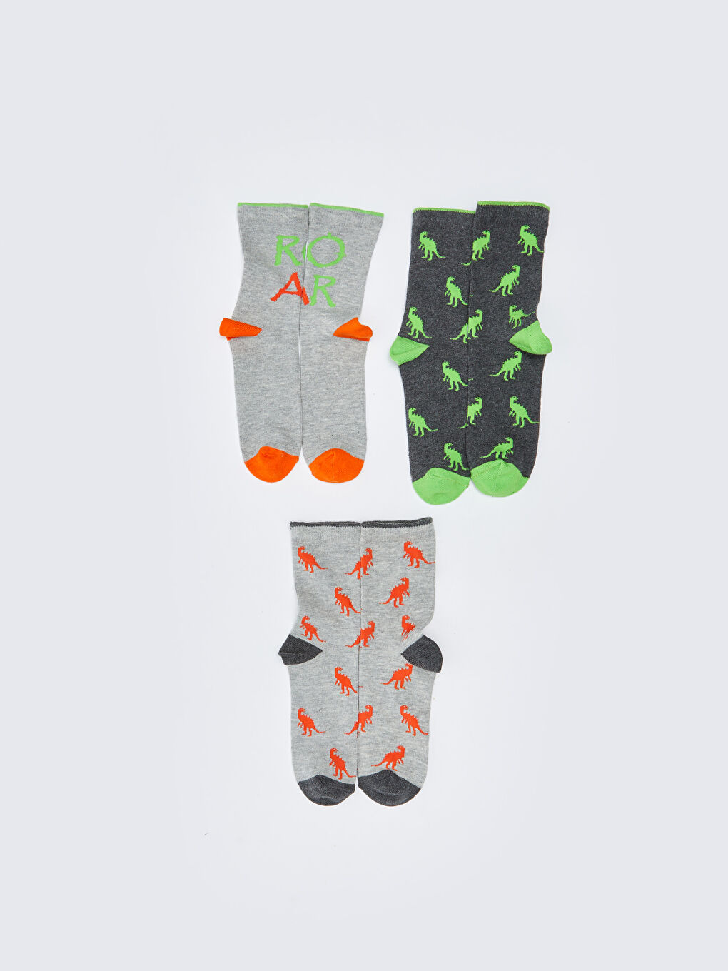 Patterned Boys' Ankle Socks 5 Pack-1