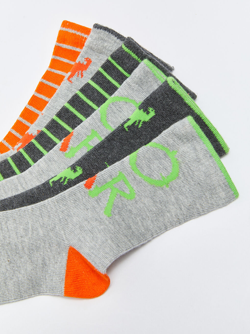 Patterned Boys' Ankle Socks 5 Pack-2