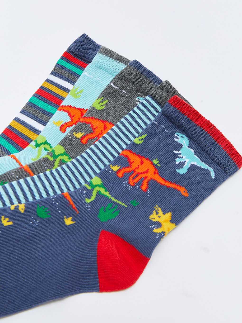 Узорчатые носки до щиколотки для мальчиков, комплект из 5 штук-1