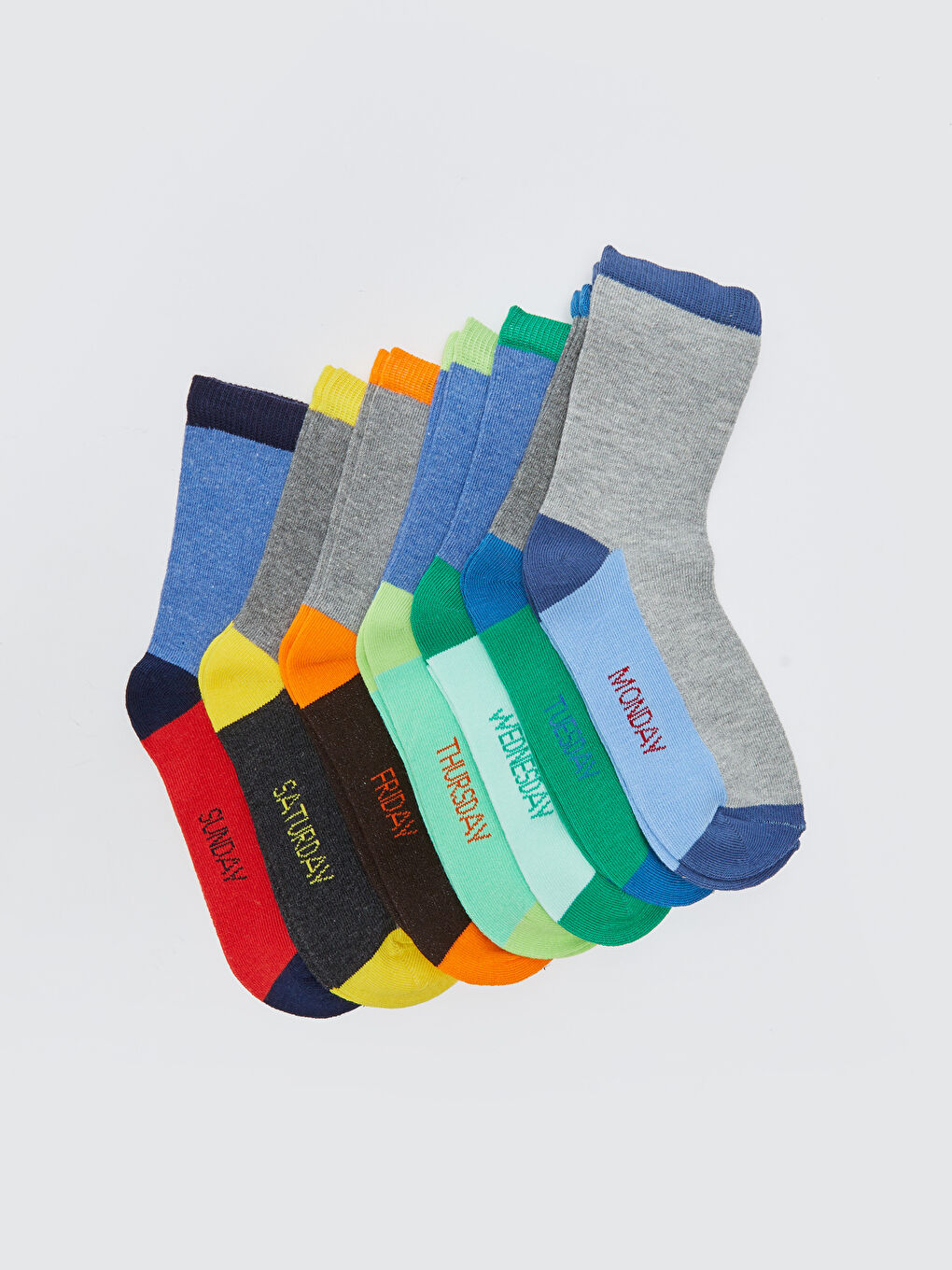Color Block Boys' Ankle Socks 7 Pack