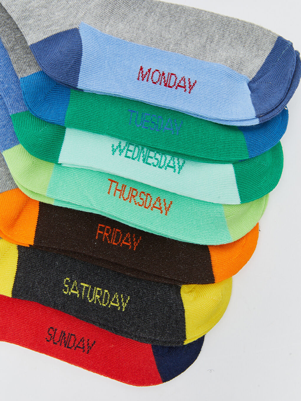 Color Block Boys' Ankle Socks 7 Pack-2