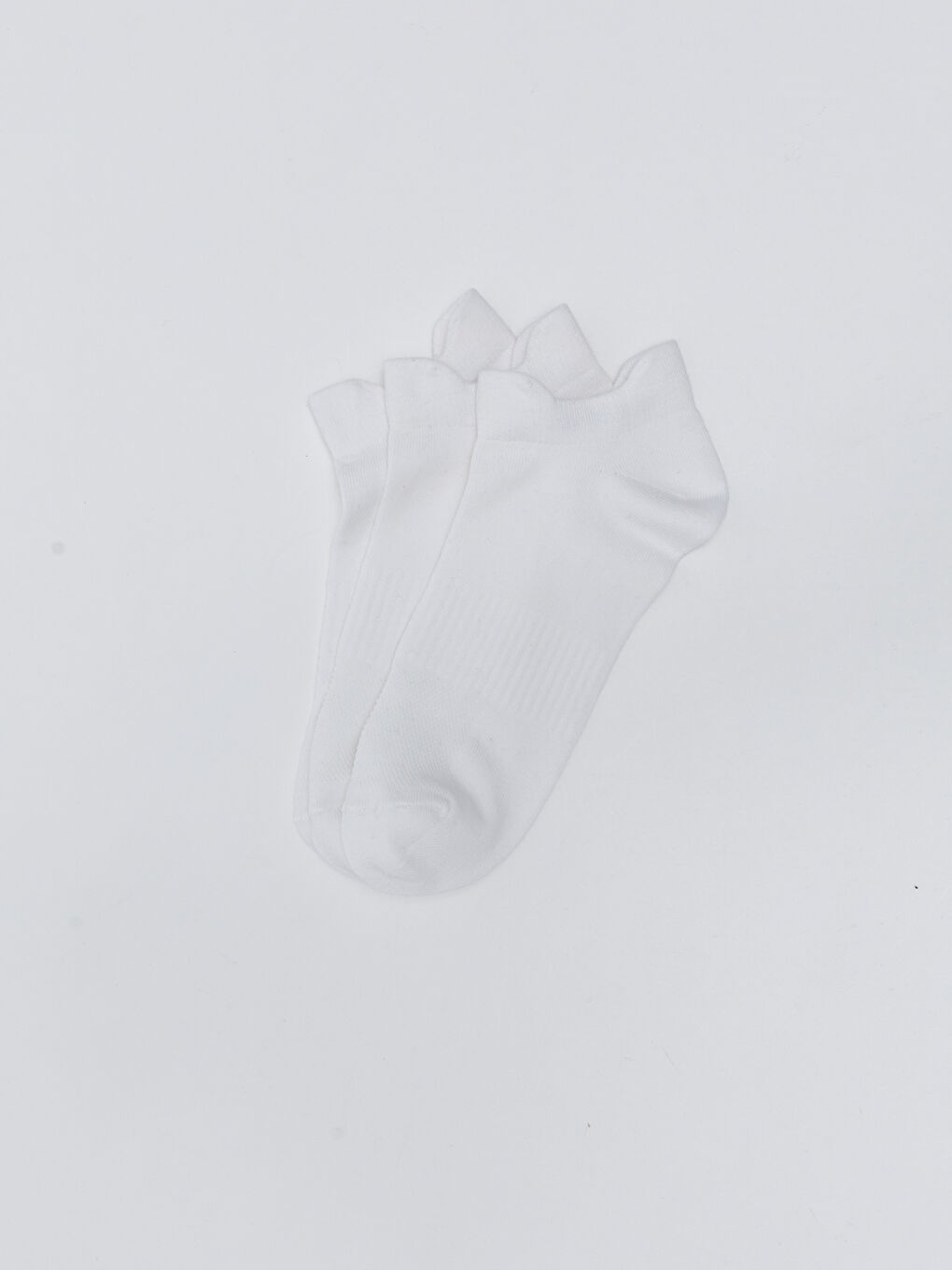 Beyaz Erkek Spor Patik Çorap 3'lü