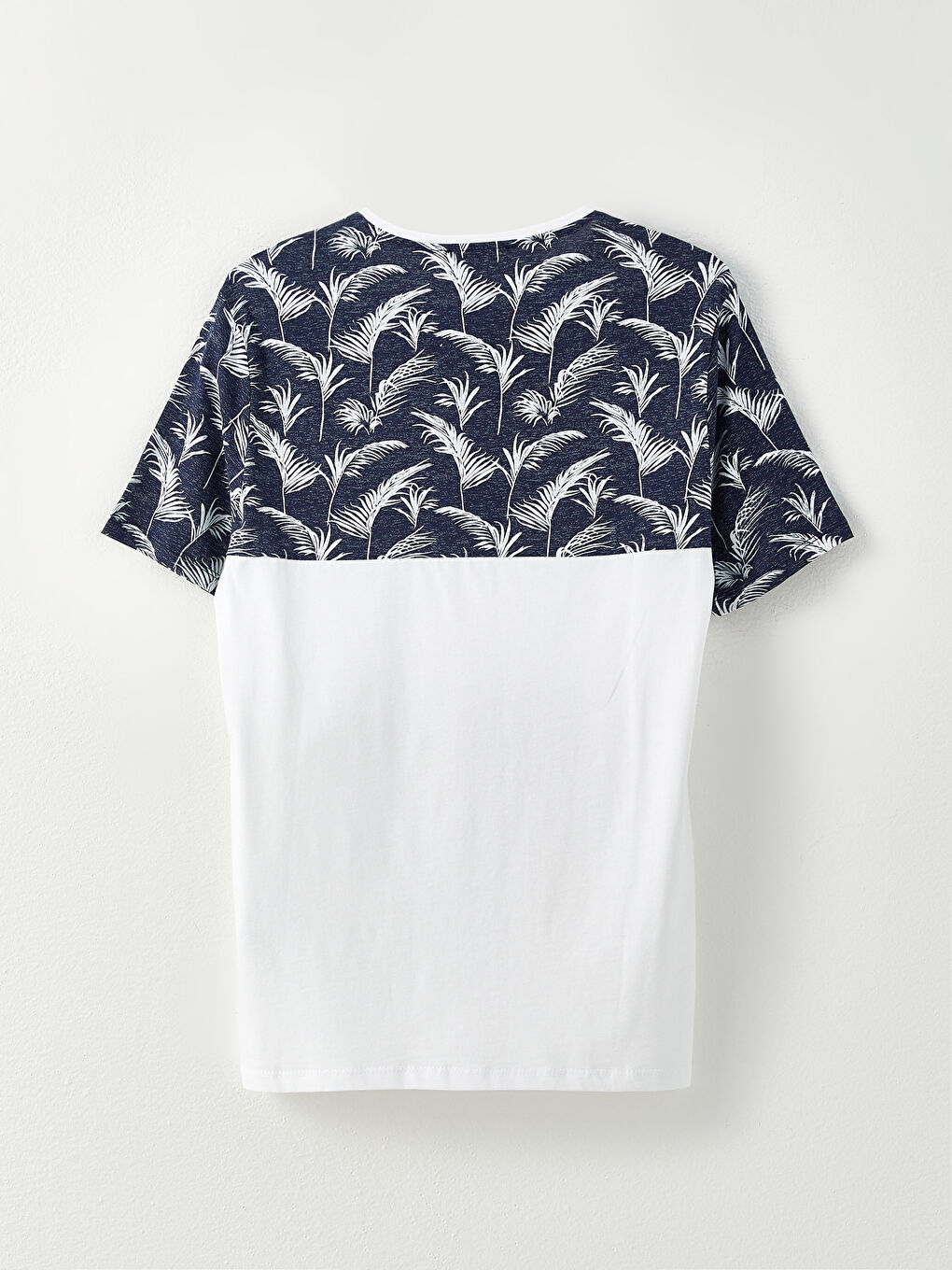 Футболка Мужская Джерси С Узором, Коротким Рукавом И Круглым Вырезом-6