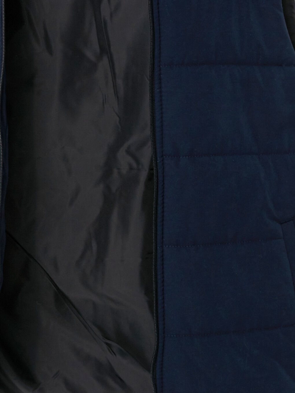 Lacivert Standart Kalıp Kapüşonlu Erkek Yelek-8