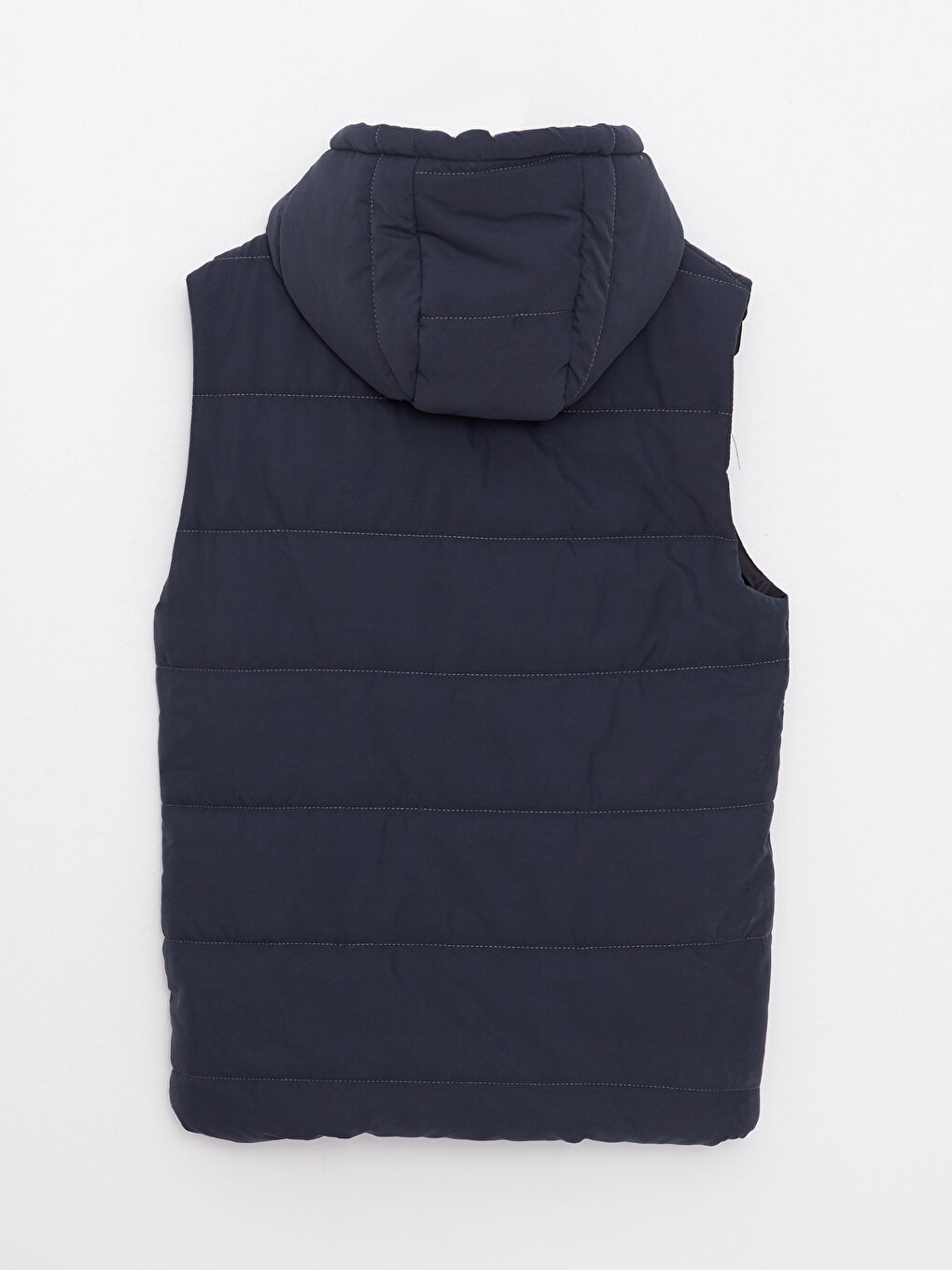 Antrasit Standart Kalıp Kapüşonlu Erkek Yelek-6