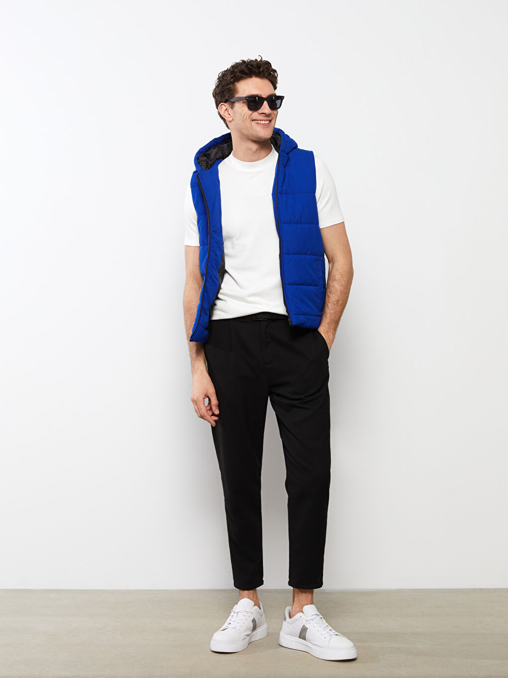 Standard Fit Hooded Men's Vest-1