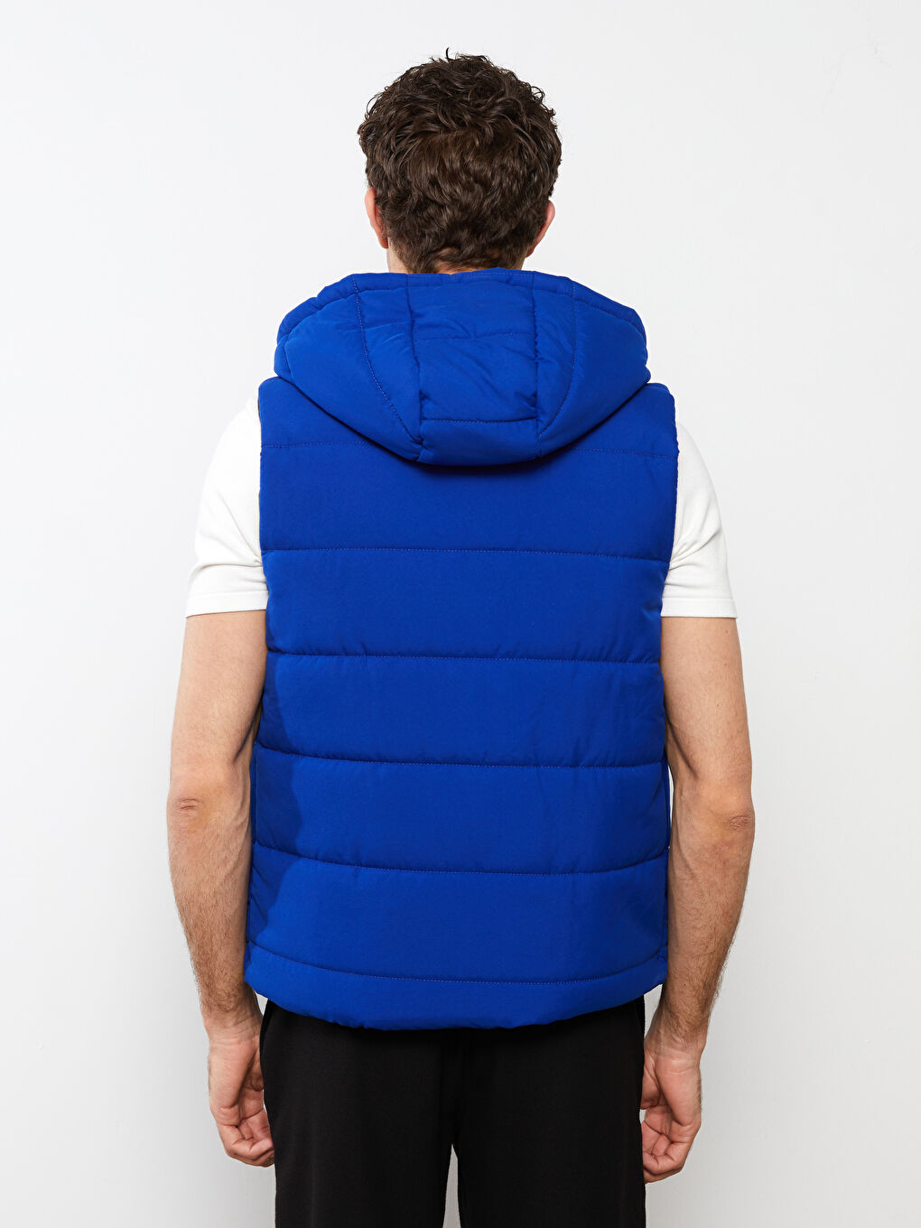 Standard Fit Hooded Men's Vest-5