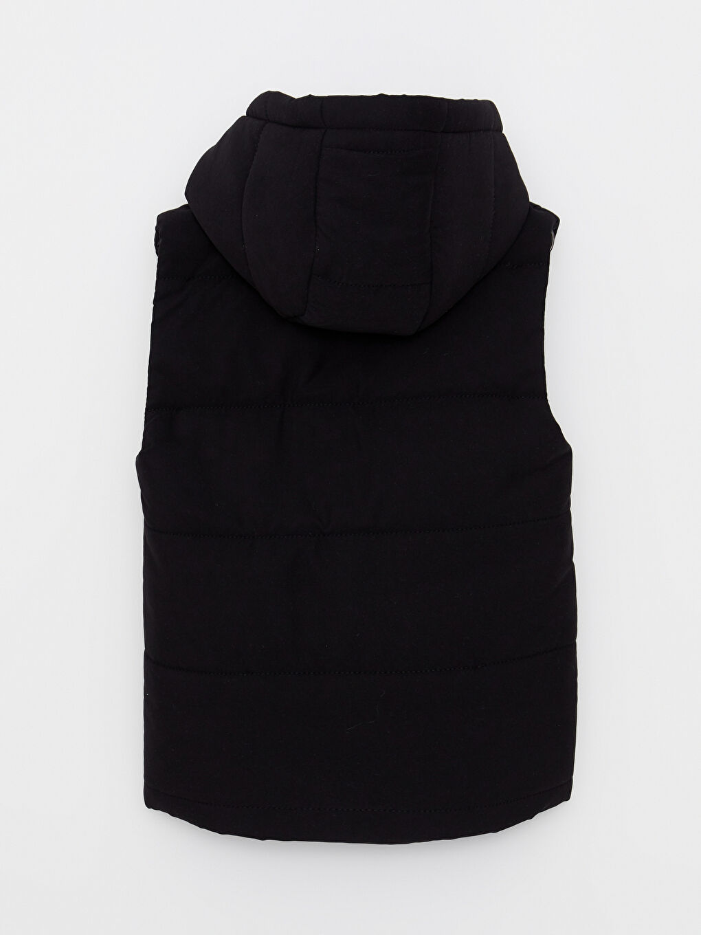 Siyah Kapüşonlu Basic Erkek Çocuk Şişme Yelek-2