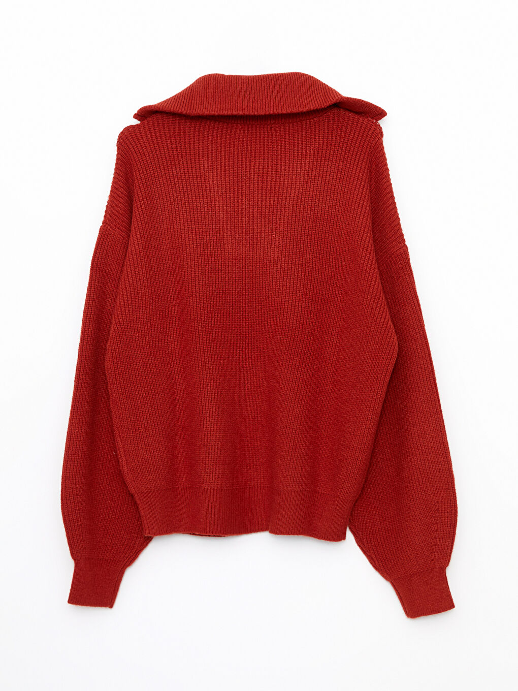 Polo Neck Women's Knitwear Sweater-6
