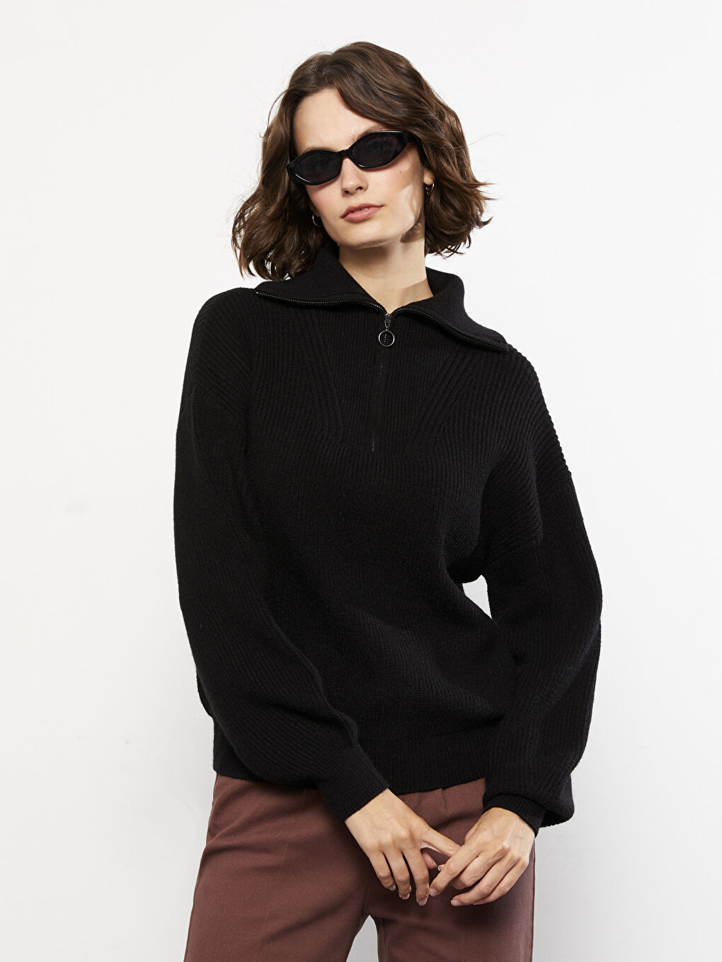 LCW Vision Polo Neck Women's Knitwear Sweater -W2BJ22Z8-RQN