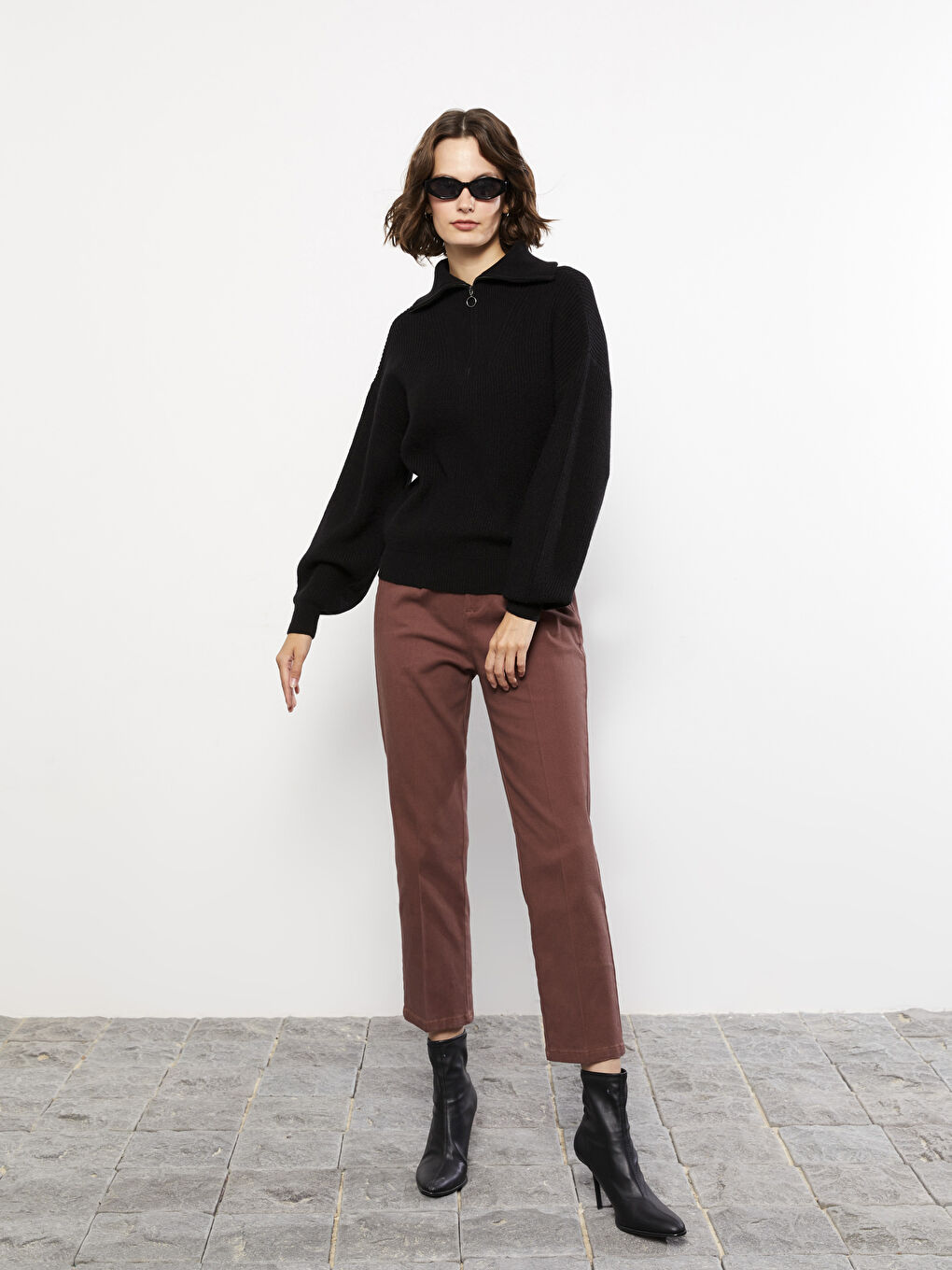 LCW Vision Polo Neck Women's Knitwear Sweater -W2BJ22Z8-RQN