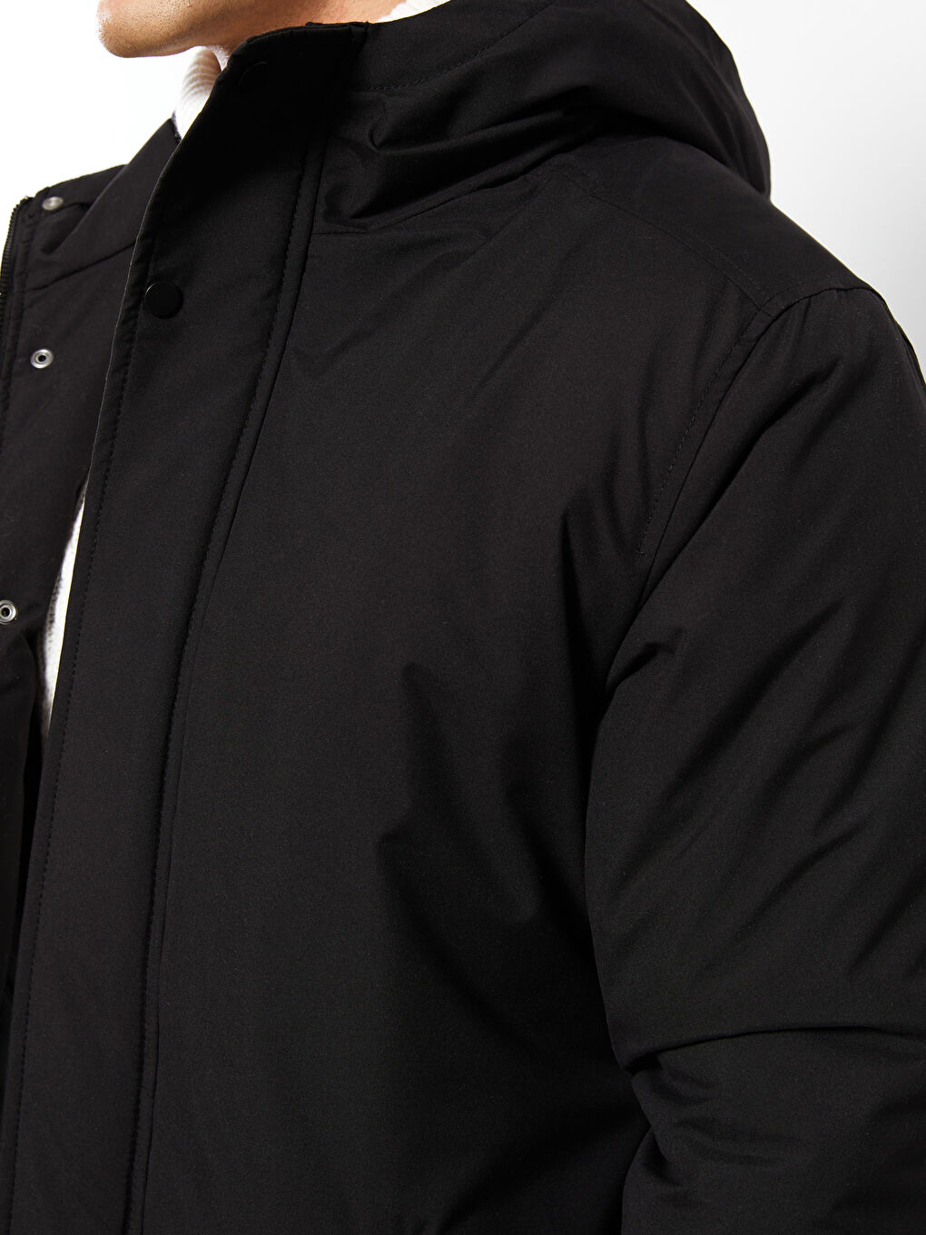 LCW ECO معطف رجال بقبّ بمقاس عادي -W2BJ35Z8-CVL