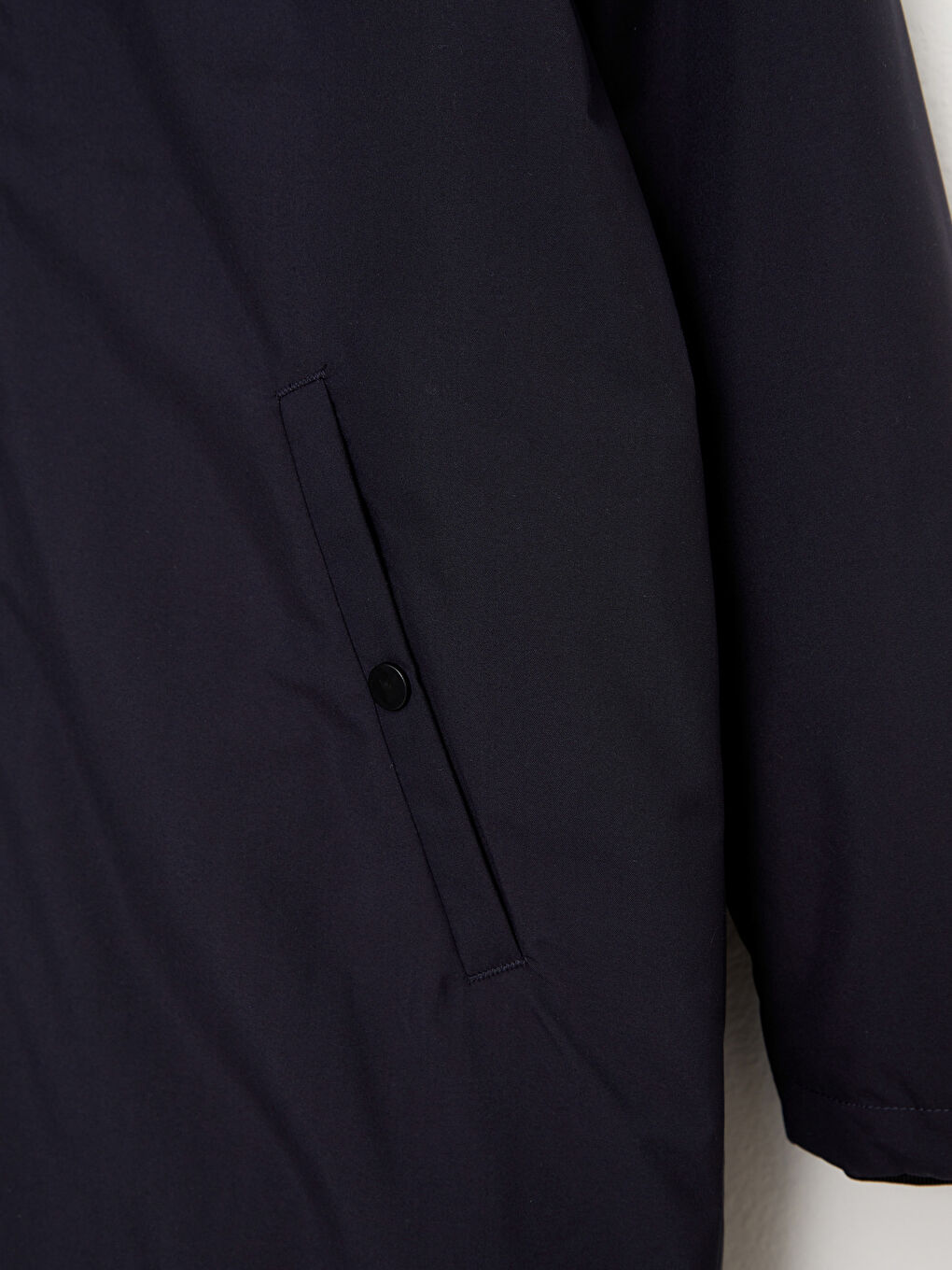 Antrasit Standart Kalıp Kapüşonlu Erkek Mont-7