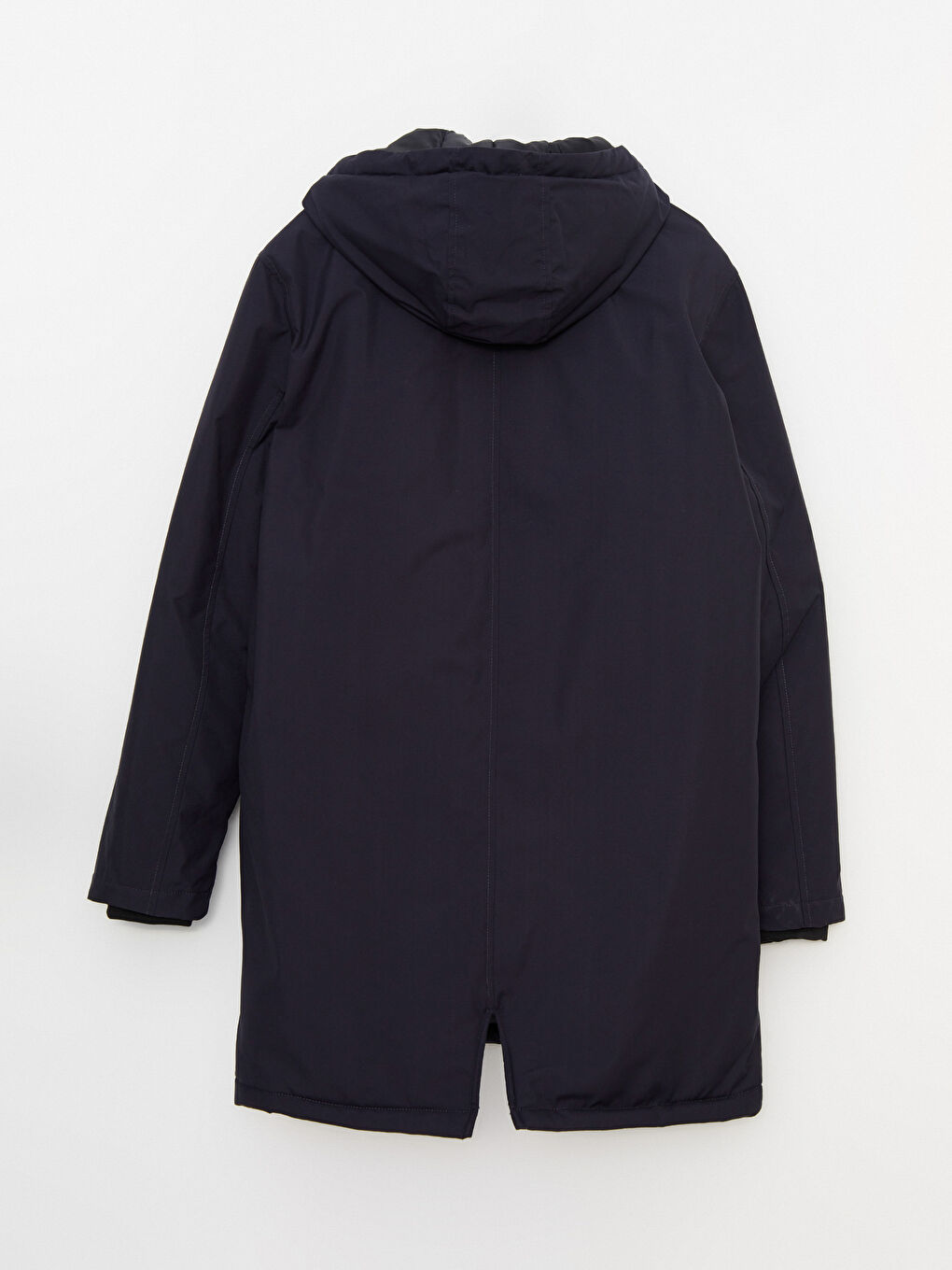 Antrasit Standart Kalıp Kapüşonlu Erkek Mont-8