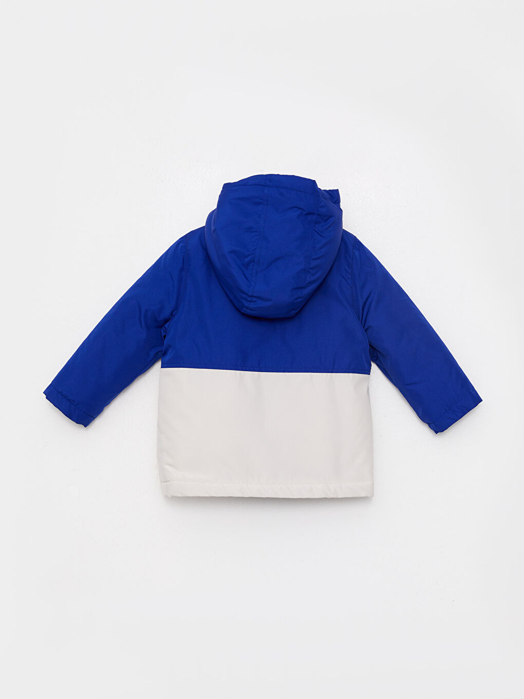 Hooded Long Sleeve Baby Boy Coat with Color Block-1