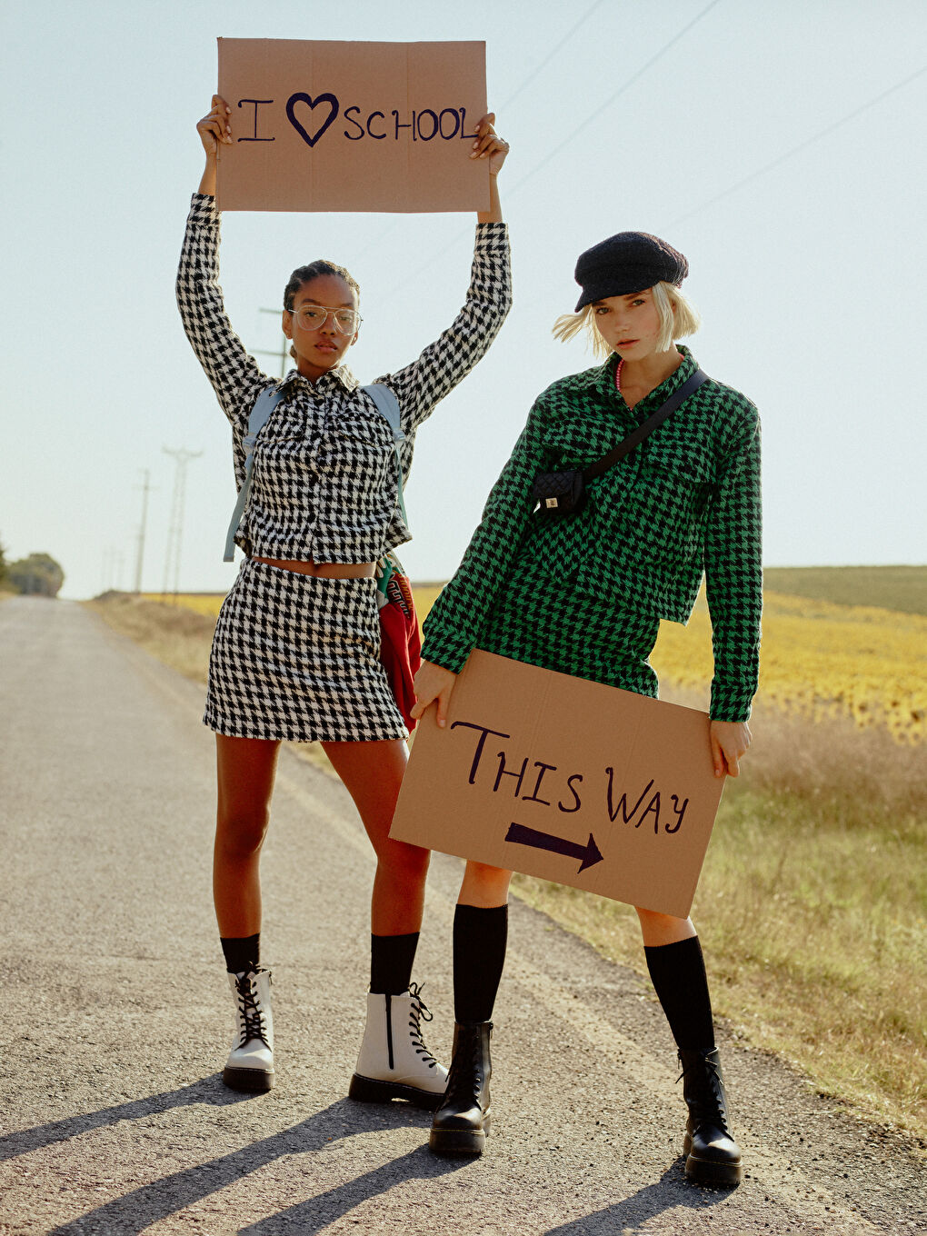 Buttoned Plaid Long Sleeve Women's Tweed Shirt Jacket-1