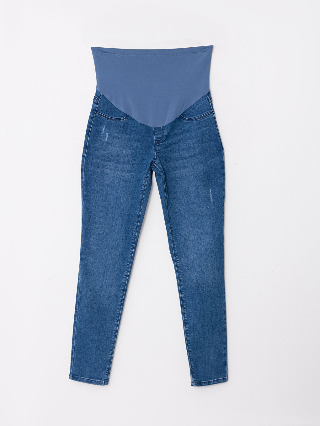 LCWAIKIKI Maternity Orta İndigo Rodeo Karın Panelli Slim Mom Hamile Rodeo Jean Pantolon - 6