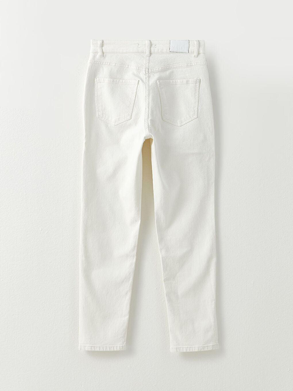 High Waist Slim Mom Straight Pocket Detailed Women Jeans-6