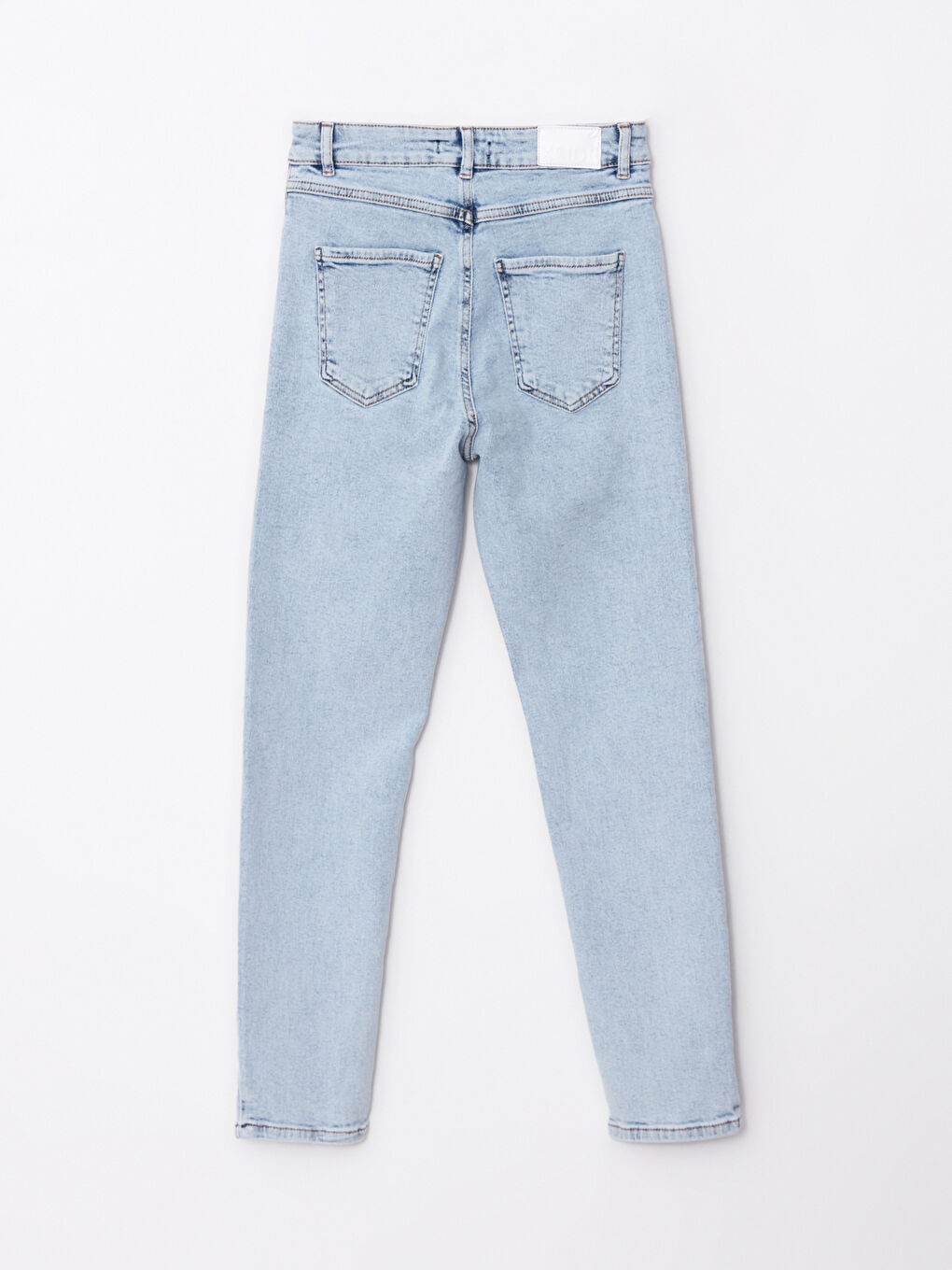 High Waist Slim Mom Straight Pocket Detailed Women Jeans -W2BJ73Z8-K9M