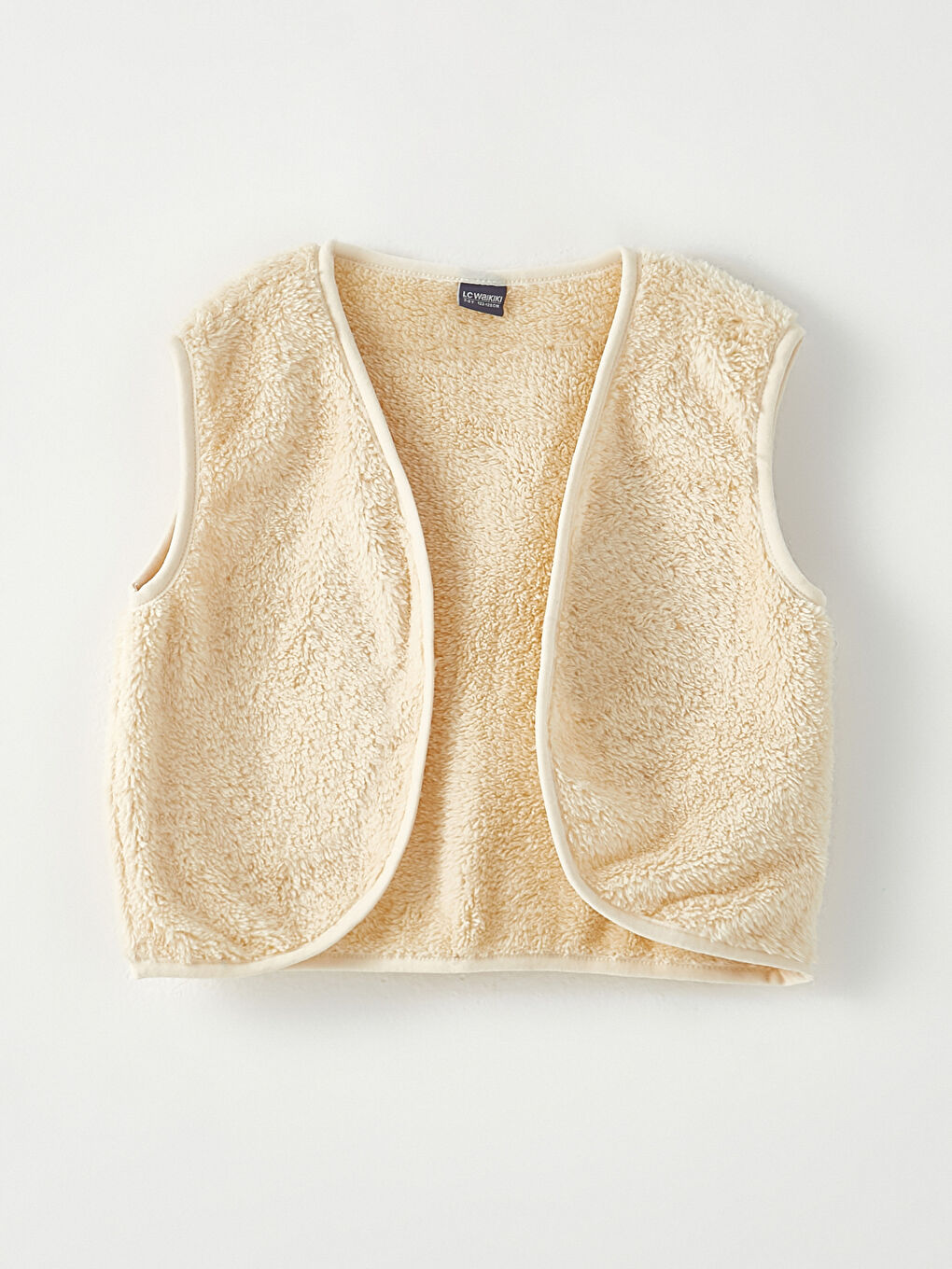 LCW ECO V Neck Basic Plush Girl Vest -W2BJ78Z4-RVF