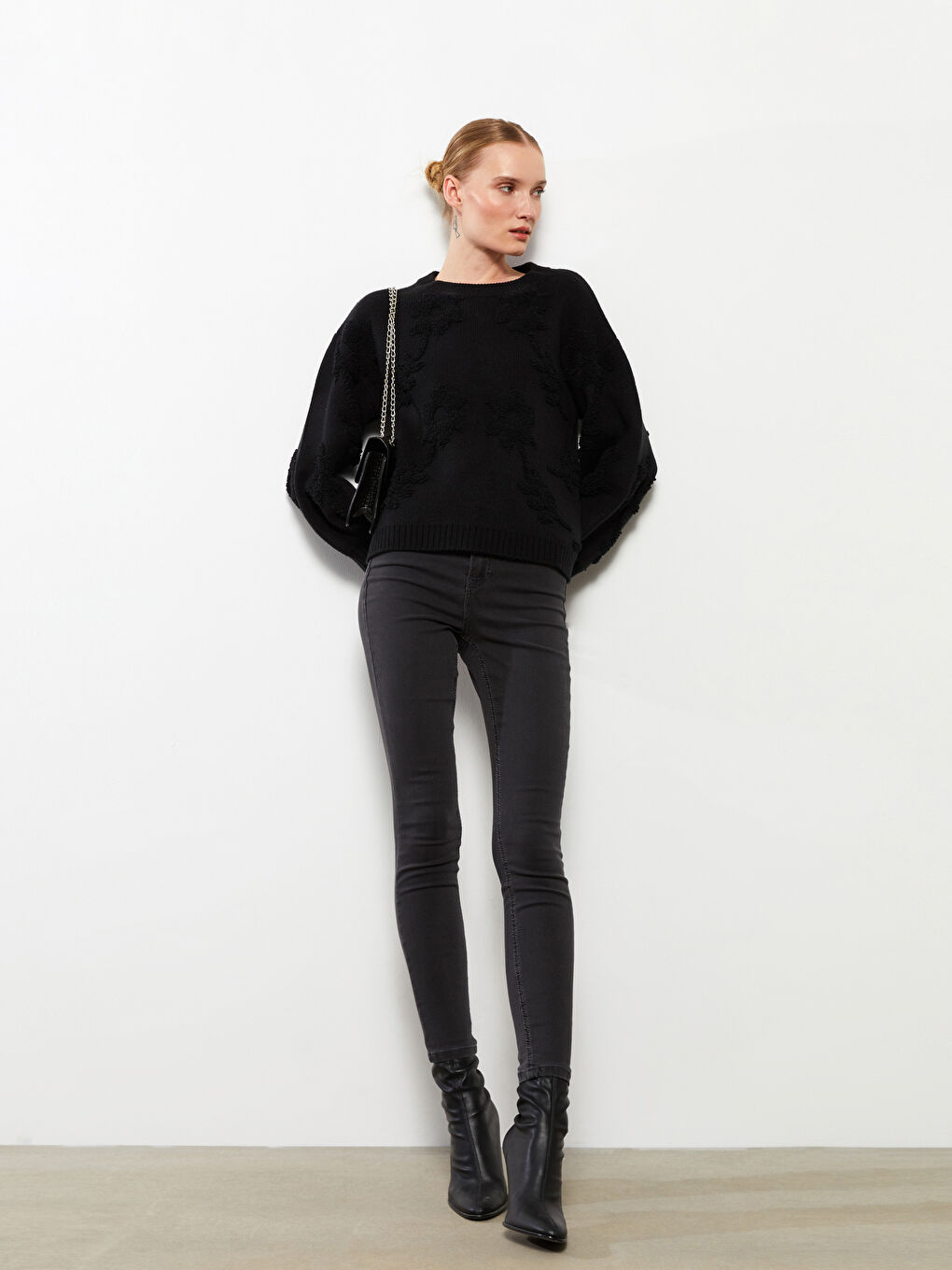 Women's High Waist Mercury Skinny Fit Straight Jean Pants -W2BJ82Z8-GRD