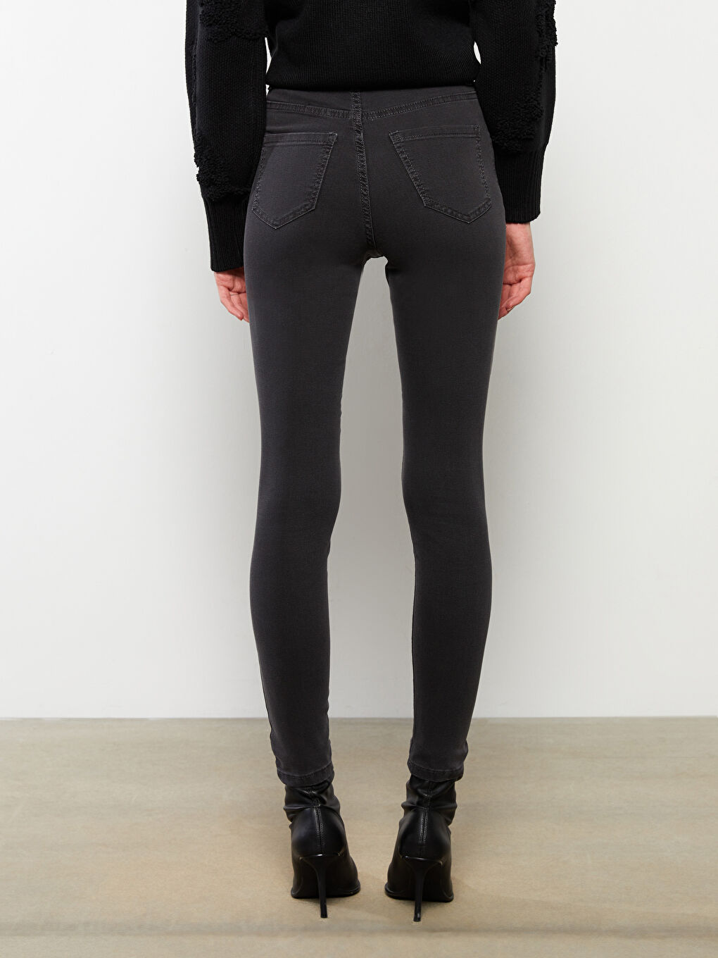Women's High Waist Mercury Skinny Fit Straight Jean Pants -W2BJ82Z8-GRD